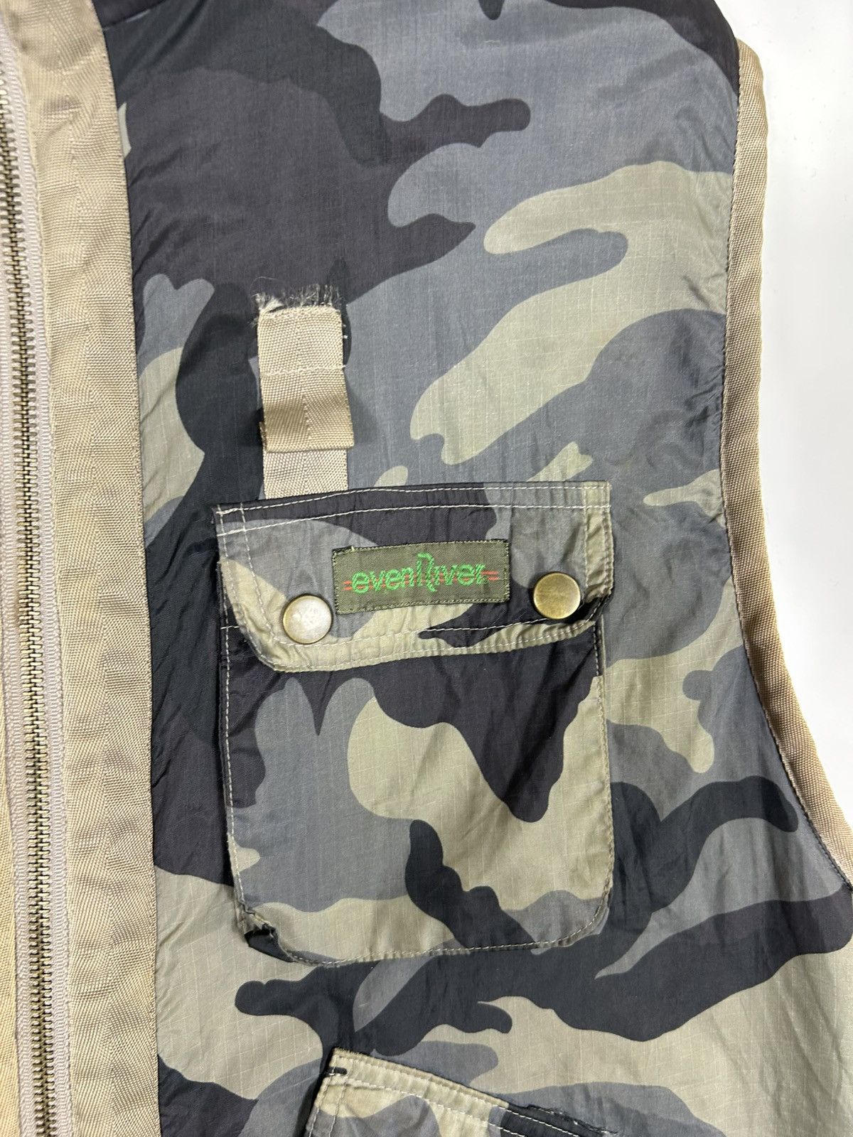 Vintage ⚡️Vintage Even River Fleece Camo Multi Pocket Vest Size US L / EU 52-54 / 3 - 6 Thumbnail