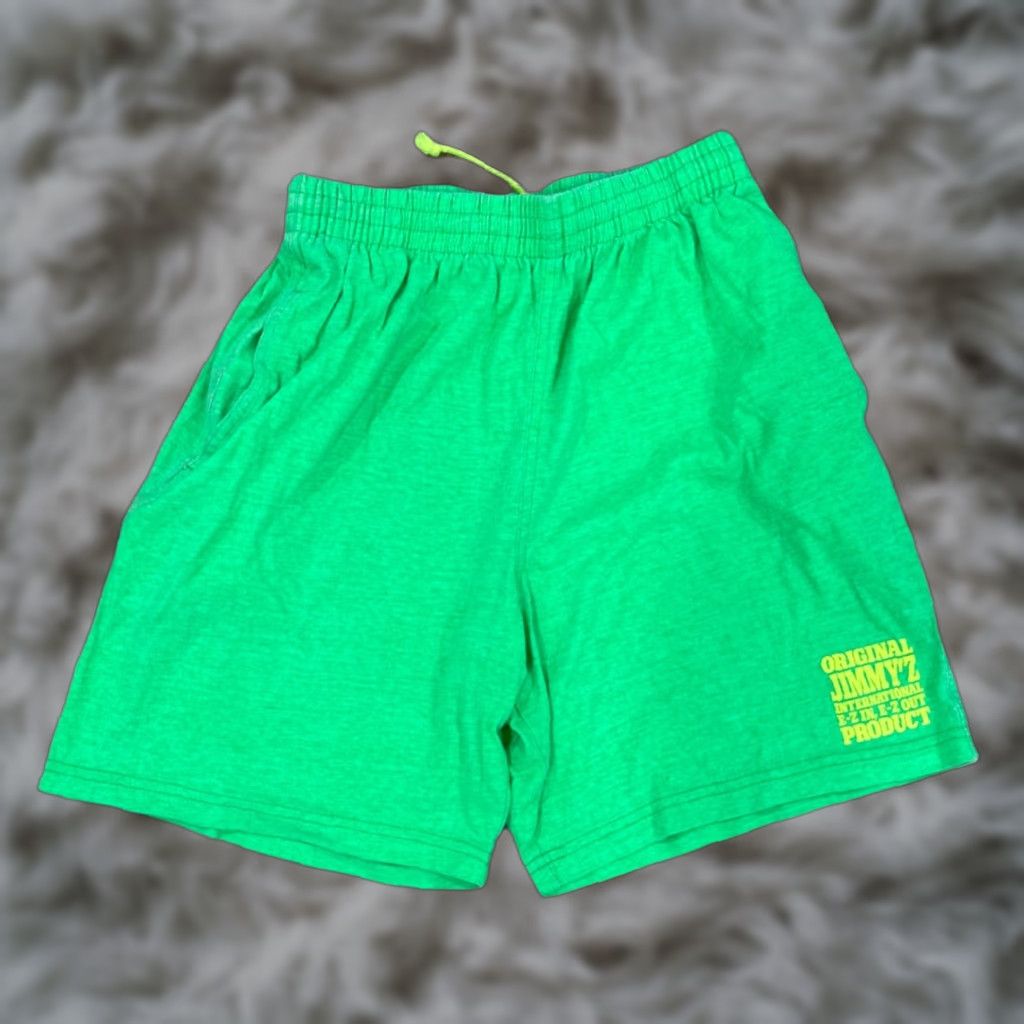 Vintage VINTAGE Jimmy'Z Shorts Mens XL 80s Neon Green Cotton Elastic Drawstring Surf Beach Canvas Chino Casual 80s Mens Size US 36 / EU 52 - 1 Thumbnail