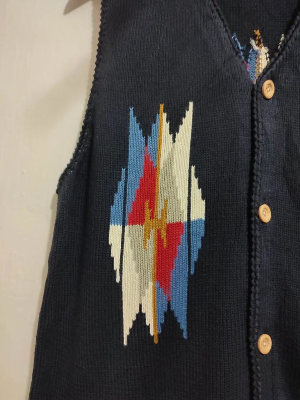 United Arrows United Arrows Navajo Sleeveless Vest Cardigan Native America Size US L / EU 52-54 / 3 - 4 Thumbnail