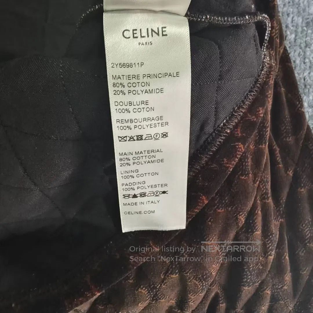 Celine CELINE Arch All-Over Print Velvet Gold-Button Quilted Jack Size XS / US 0-2 / IT 36-38 - 5 Thumbnail