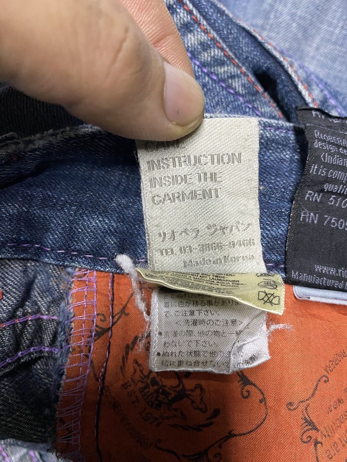 Denime RIOBERA JEANS JAPAN BRAND Size 30" / US 8 / IT 44 - 10 Thumbnail