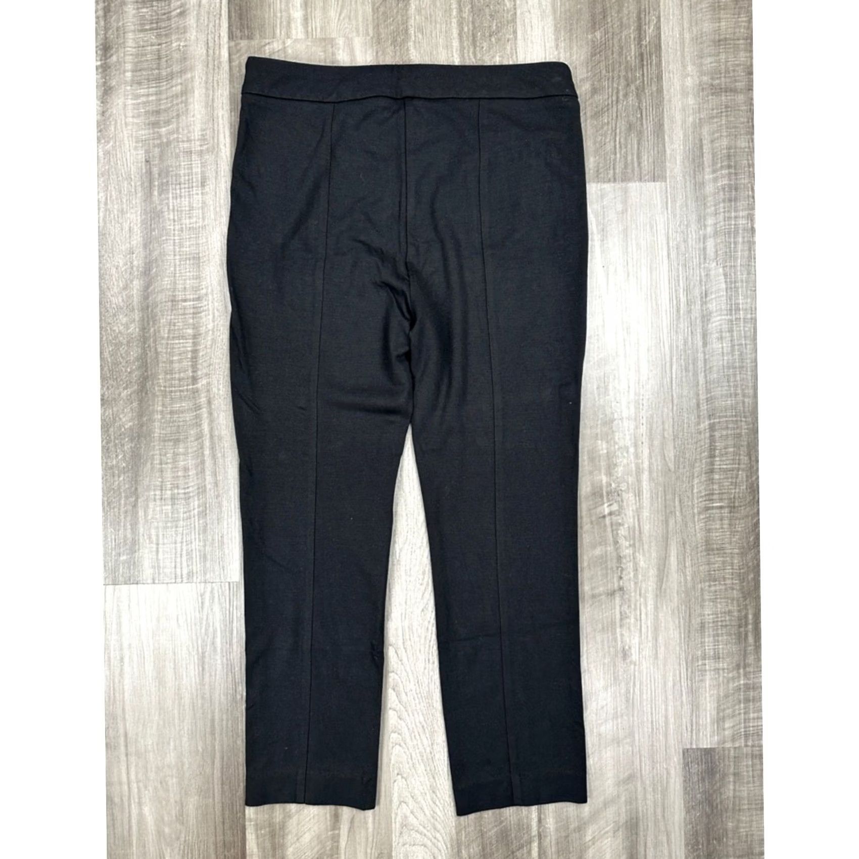Vintage Cabi Audrey Front Seam Tapered Skinny Trouser Pants - 8 Black Dress Pants Women 8 Regular Size 30" / US 8 / IT 44 - 2 Thumbnail
