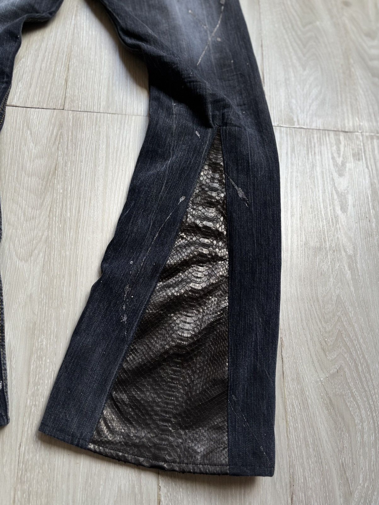 Japanese Brand VERTGARMENTS lace up flare jeans Size US 28 / EU 44 - 5 Thumbnail