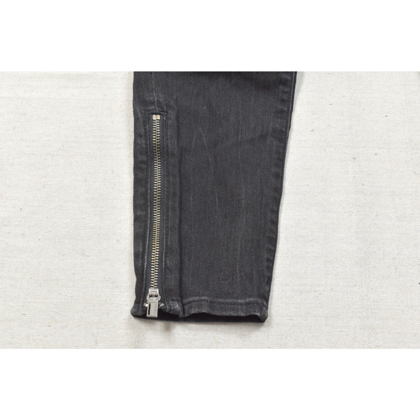 Athleta Athleta Jeans Skinny 6 Black Ankle Zip High Rise Stretch Denim Cotton Blend Womens 5-Pocket Design Size 28" / US 6 / IT 42 - 6 Thumbnail