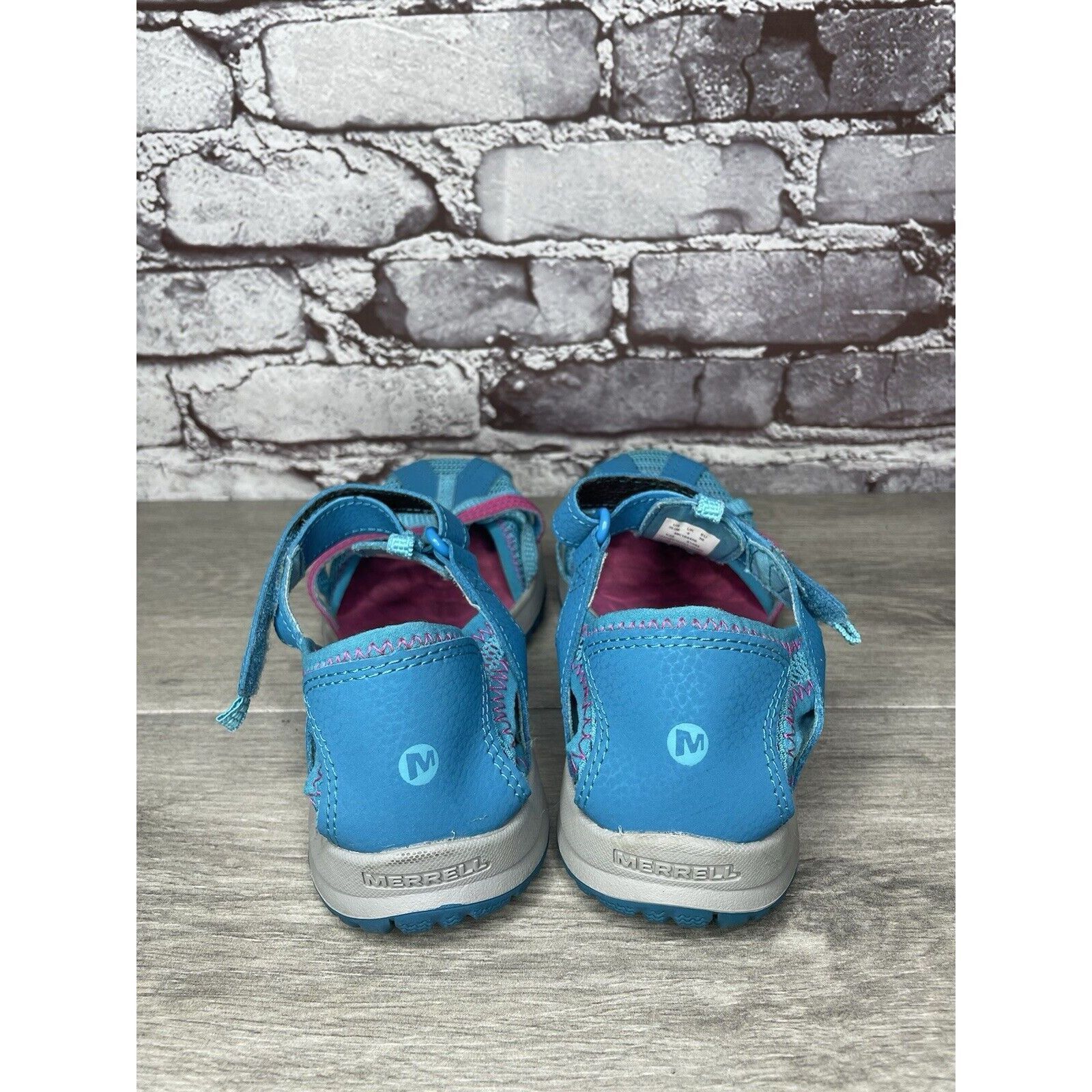 Merrell Merrellb61594 Blue Textile Synthetic Mesh Maryjane Strap Sho Size US 5 / IT 35 - 9 Thumbnail