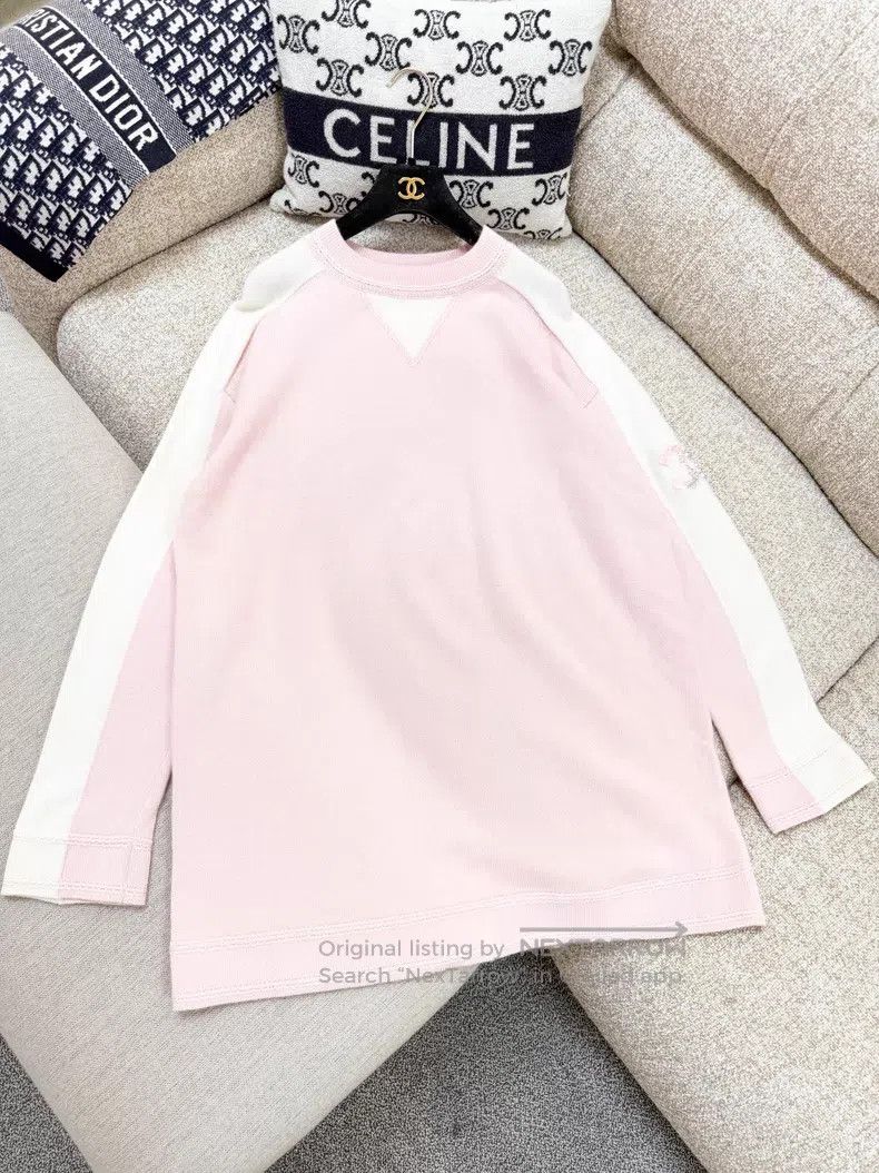 Chanel Chanel 24C early spring pink white sequin logo colour long Size XXS / US 00 / IT 34 - 4 Thumbnail