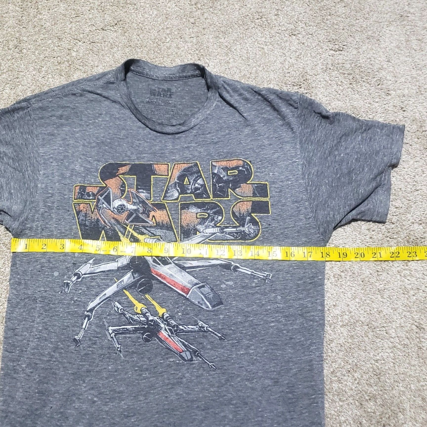 Star Wars Star Wars Shirt Adult M Gray Short Sleeve Tee T-Shirt Men’s Medium Star Wars 90s Theme Size US M / EU 48-50 / 2 - 4 Thumbnail