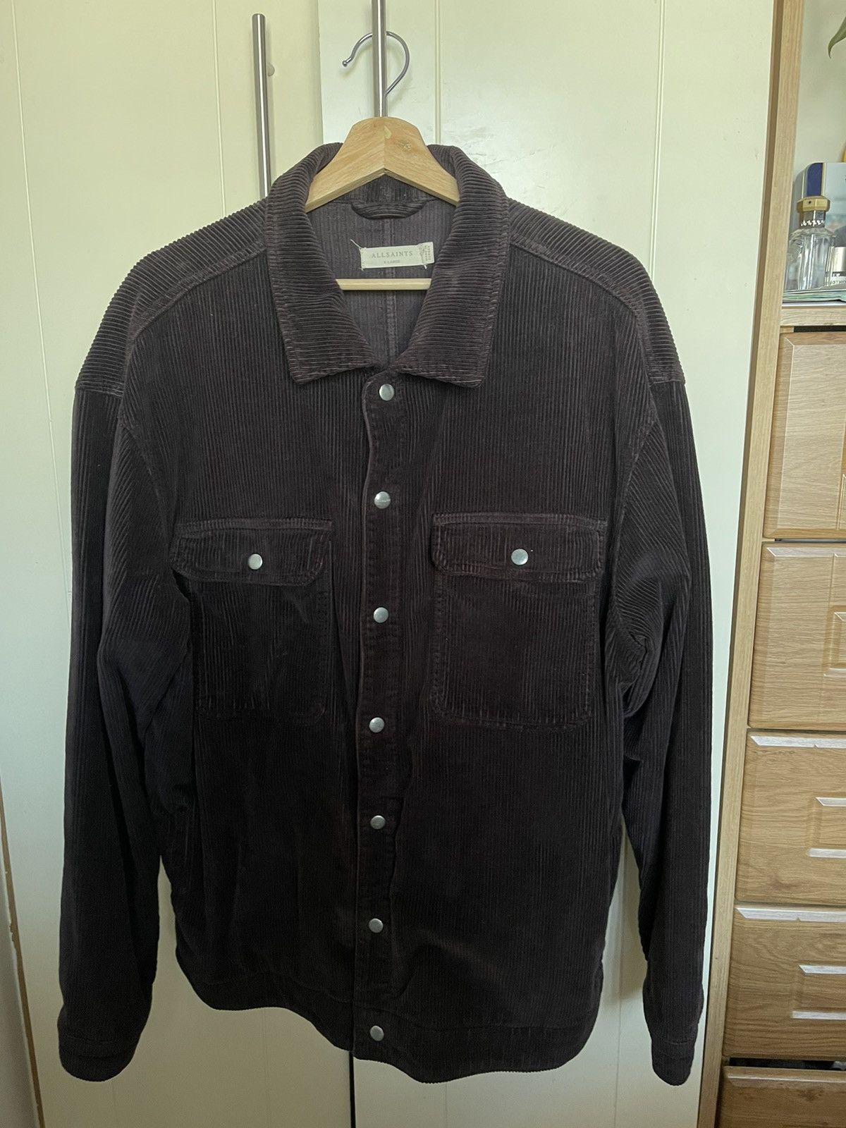 Allsaints All Saints Brown cord button up jacket Size US XL / EU 56 / 4 - 2 Thumbnail