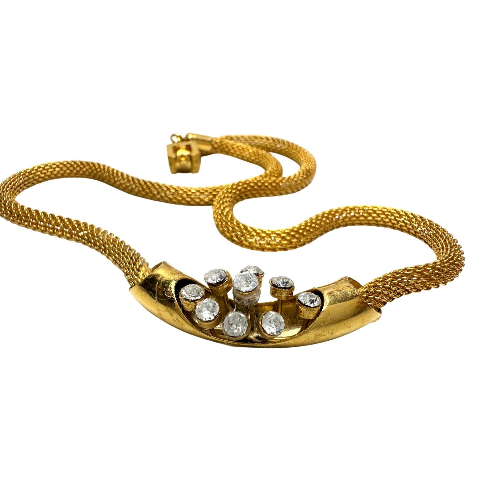 Givenchy Vintage Givenchy Mesh / Herringbone / Snake Necklace Size ONE SIZE - 12 Thumbnail