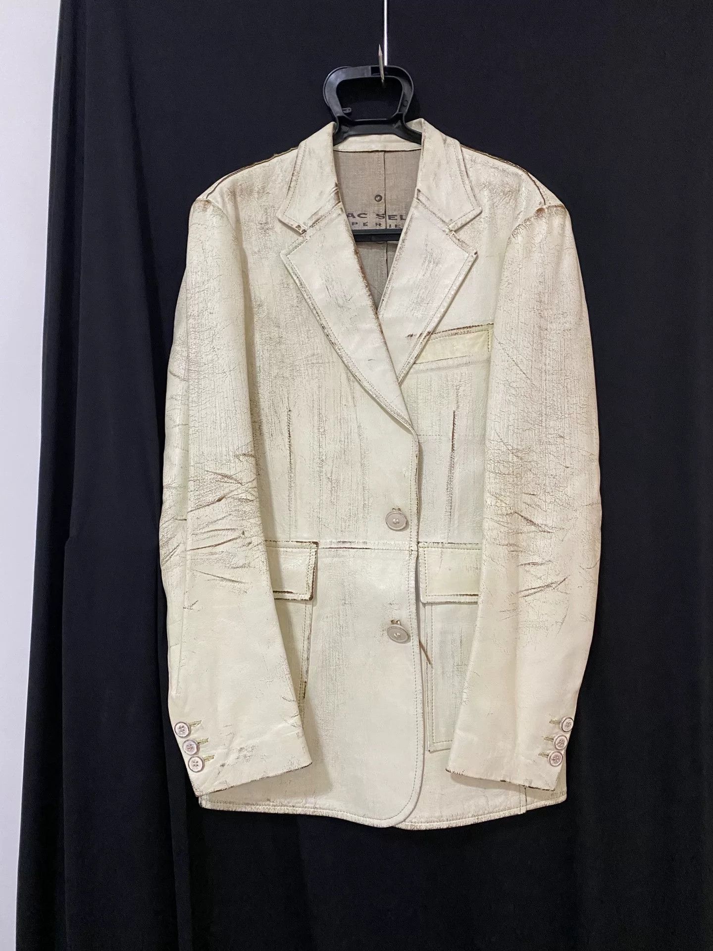 Isaac Sellam Experience Issac Sellam Distressed Leather Jacket Size US M / EU 48-50 / 2 - 1 Thumbnail