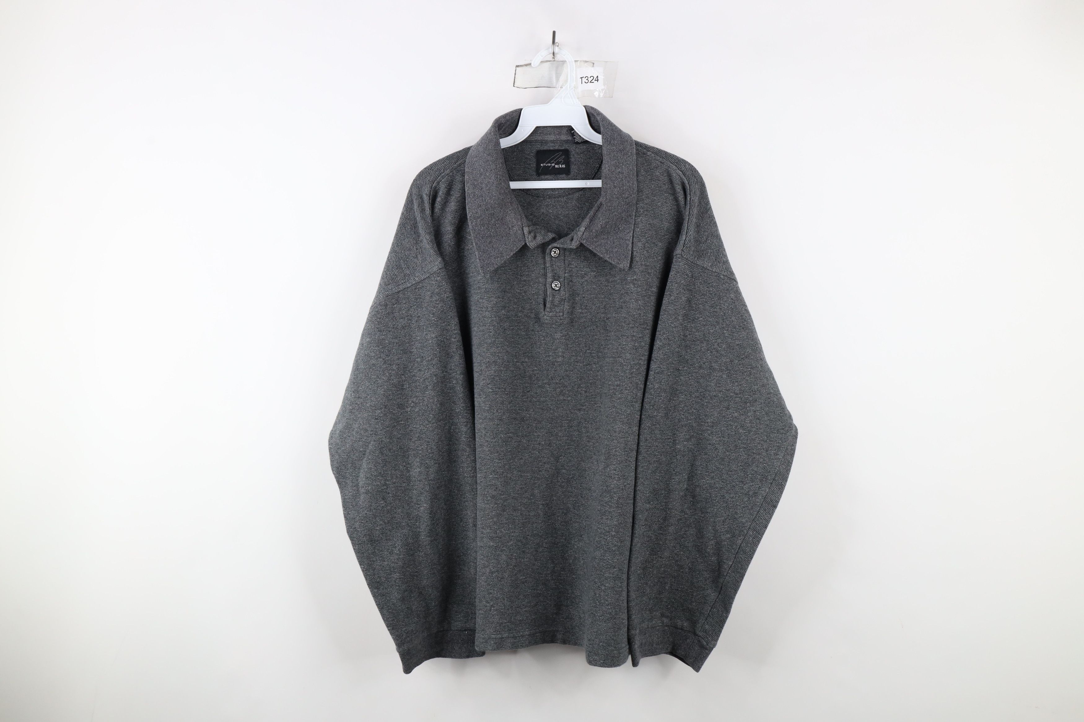 Vintage Vintage 90s Streetwear Heavy Long Sleeve Rugby Polo Shirt Size US XXL / EU 58 / 5 - 1 Thumbnail