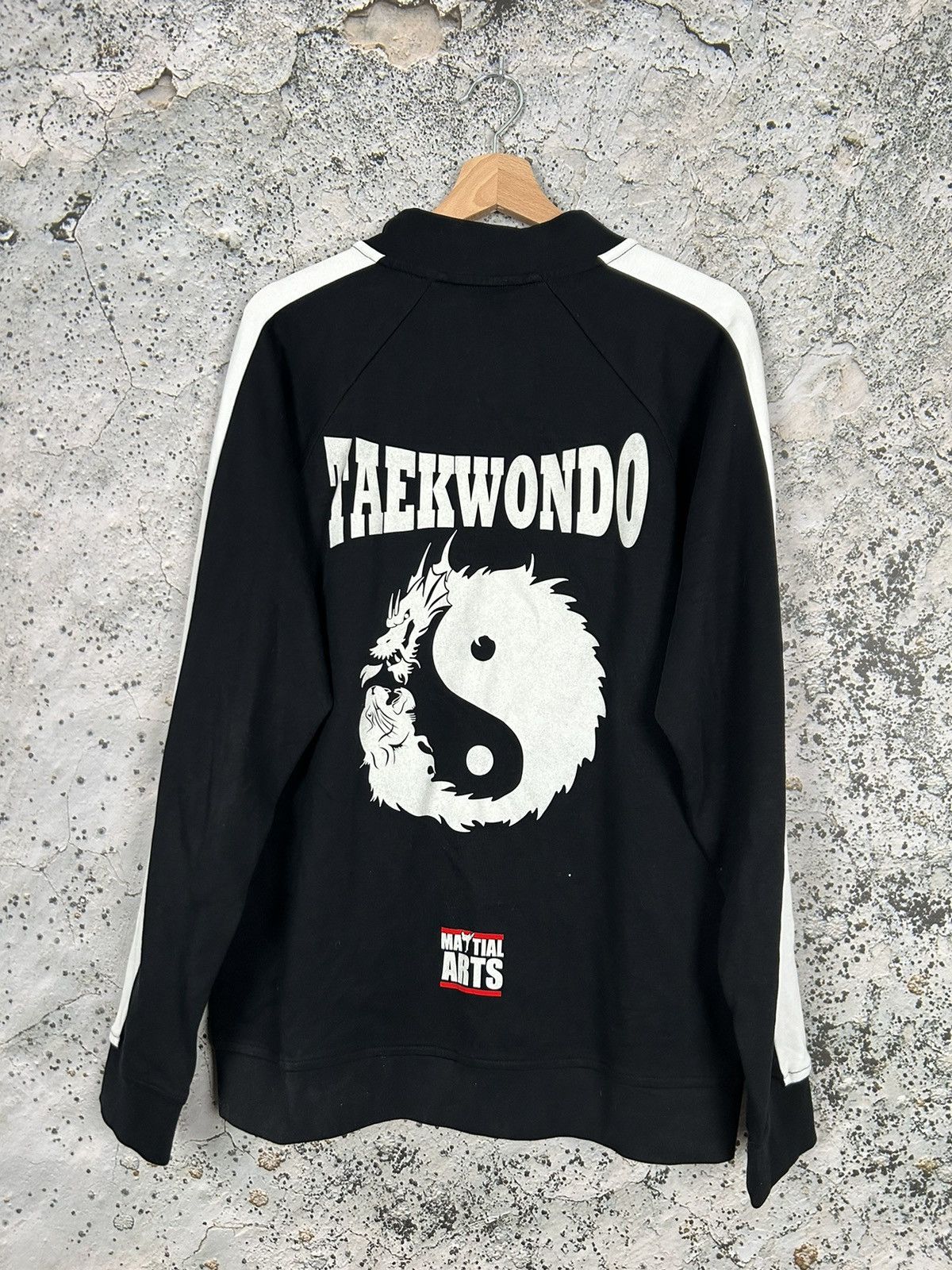 Flight Club Vintage Taekwondo Japanese 90s Fighting Sweatshirt Zip Up Size US XL / EU 56 / 4 - 1 Thumbnail
