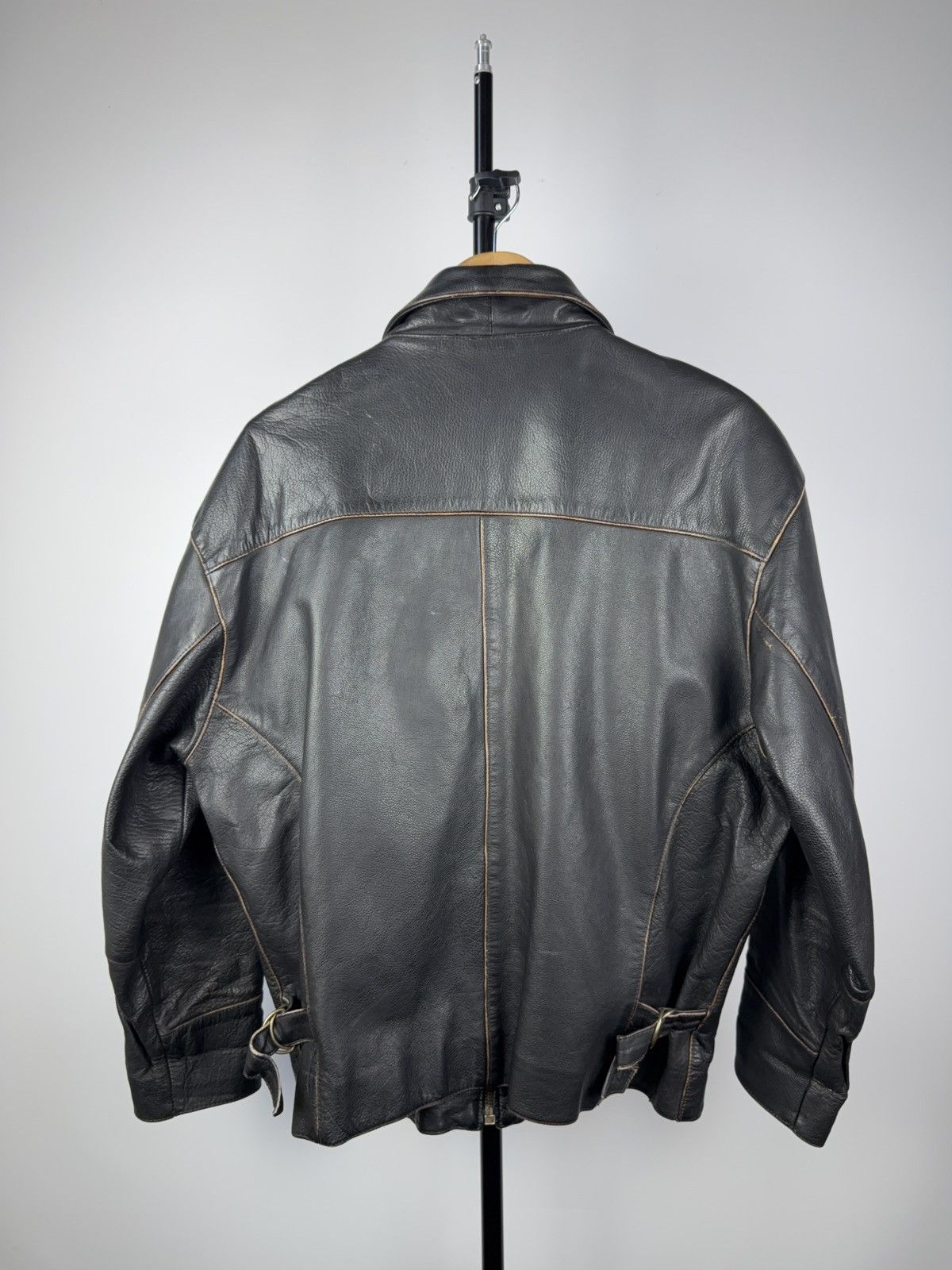 Vintage Rare Vintage Gipsy Real Leather Bikers Jacket Avant Garde Size US M / EU 48-50 / 2 - 8 Thumbnail