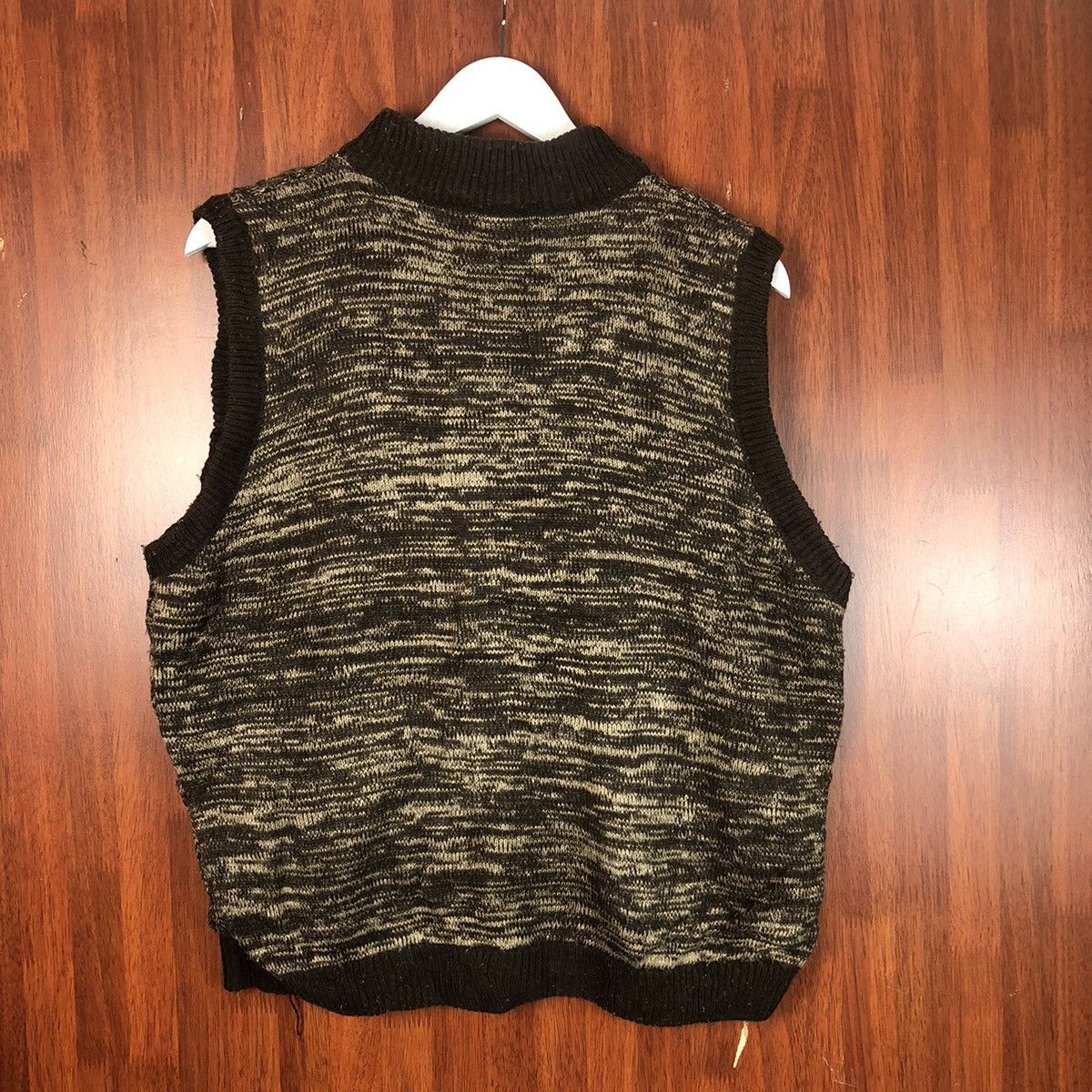 Japanese Brand Relinon Brown Cardigan vintage knitwear Vest #7492 Size L / US 10 / IT 46 - 11 Thumbnail