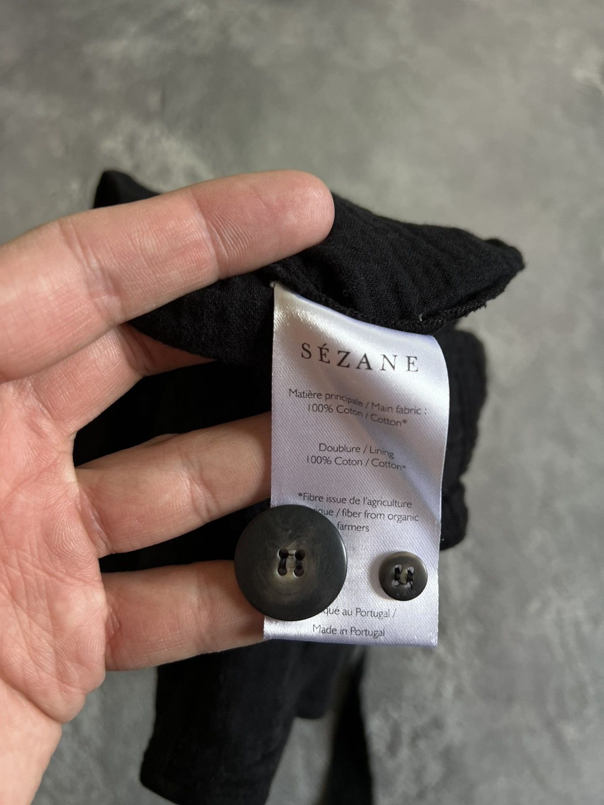 Sezane Sezane Hayda Skirt Gauze Mini Button Front High Black Sz 34 Size 24" / US 00 / IT 34 - 6 Thumbnail