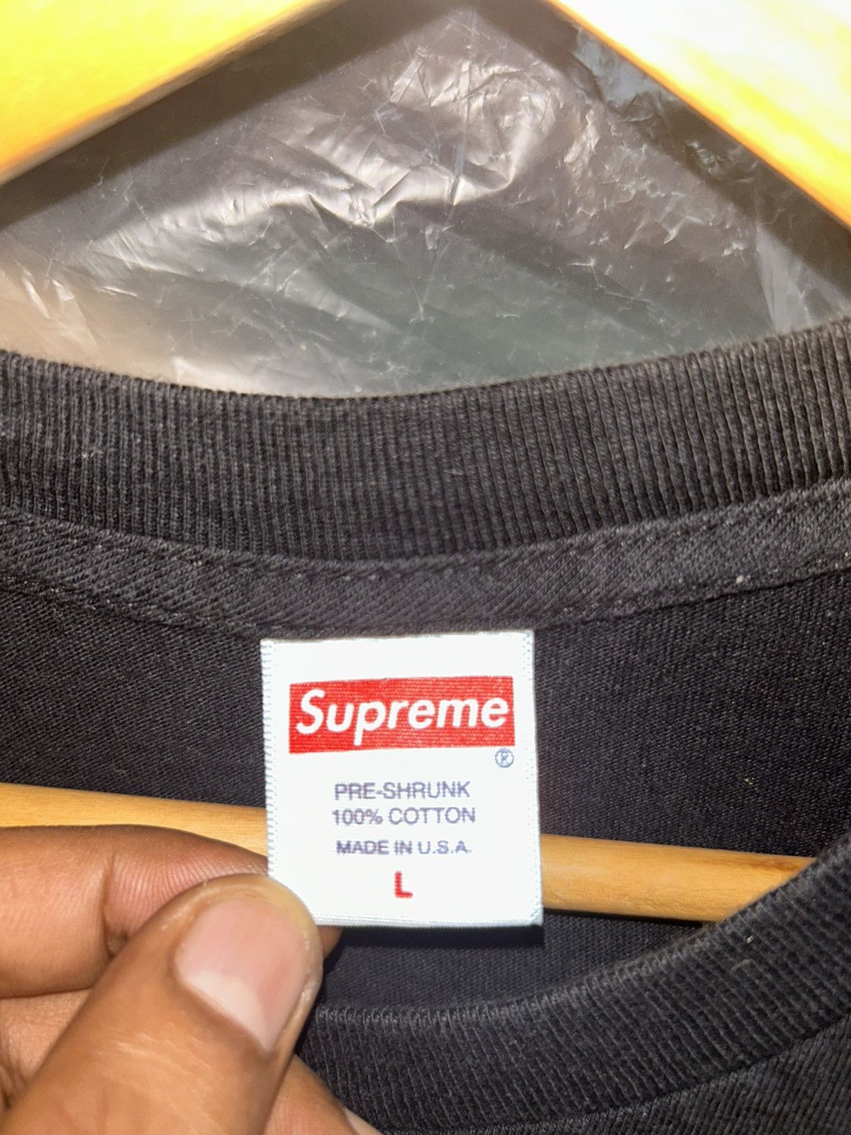Supreme No More Shit Black Tee Size US L / EU 52-54 / 3 - 6 Thumbnail