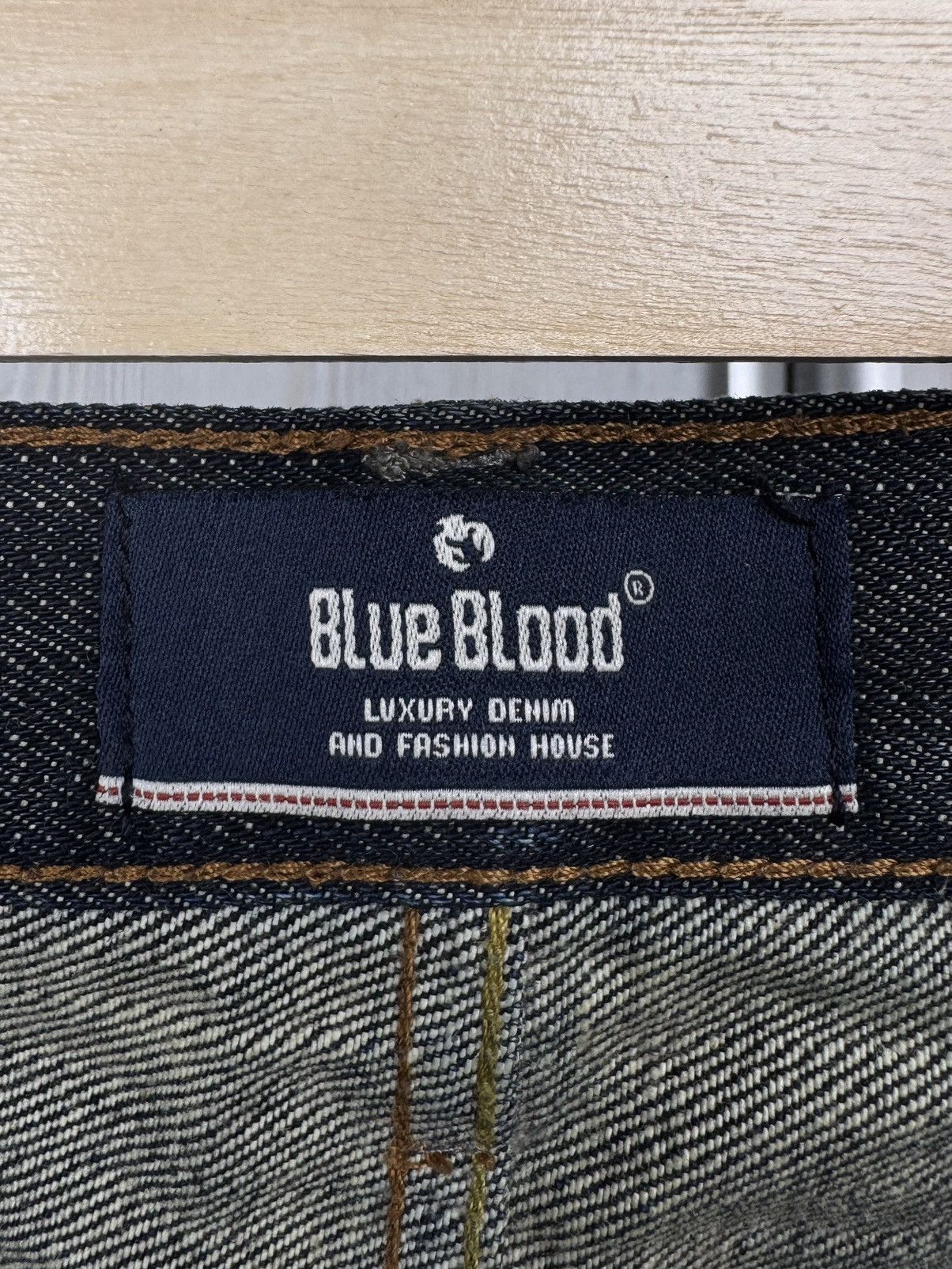 Blue Blood Blue Blood indigo blue faded distressed selvedge denim jeans Size US 34 / EU 50 - 12 Thumbnail