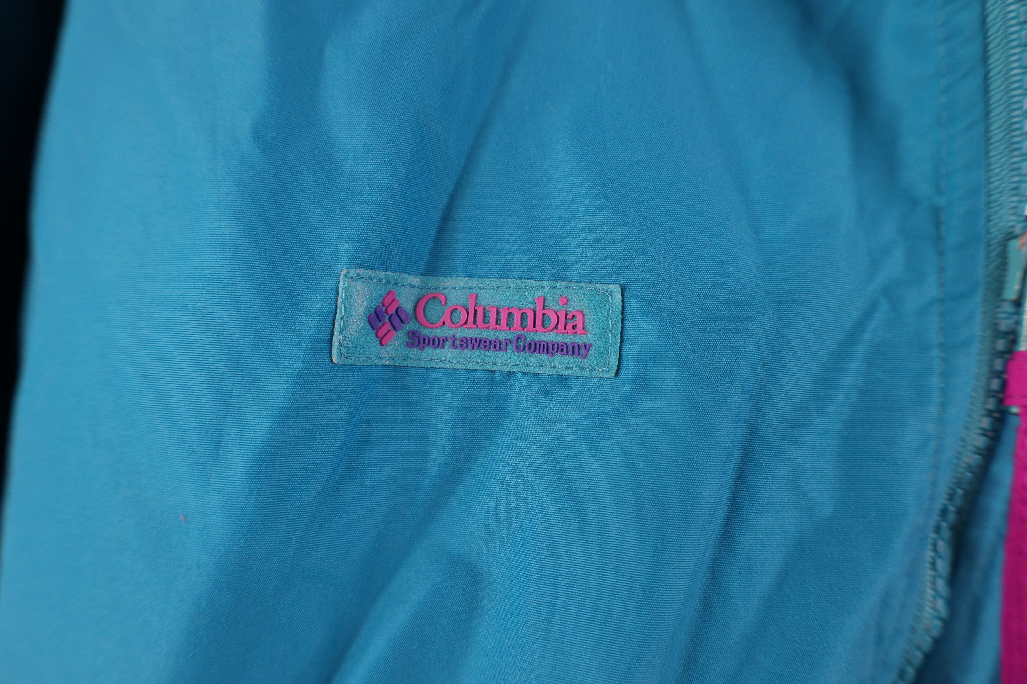 Columbia Vintage 90s Columbia Fleece Lined Bomber Jacket Winter Blue Size XL / US 12-14 / IT 48-50 - 6 Thumbnail