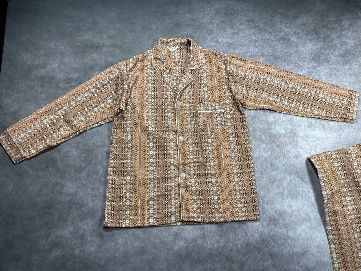 Vintage True Vintage Pajama Set 60s 1970s Matching 2pc Sleep Suit Size US 32 / EU 48 - 11 Thumbnail