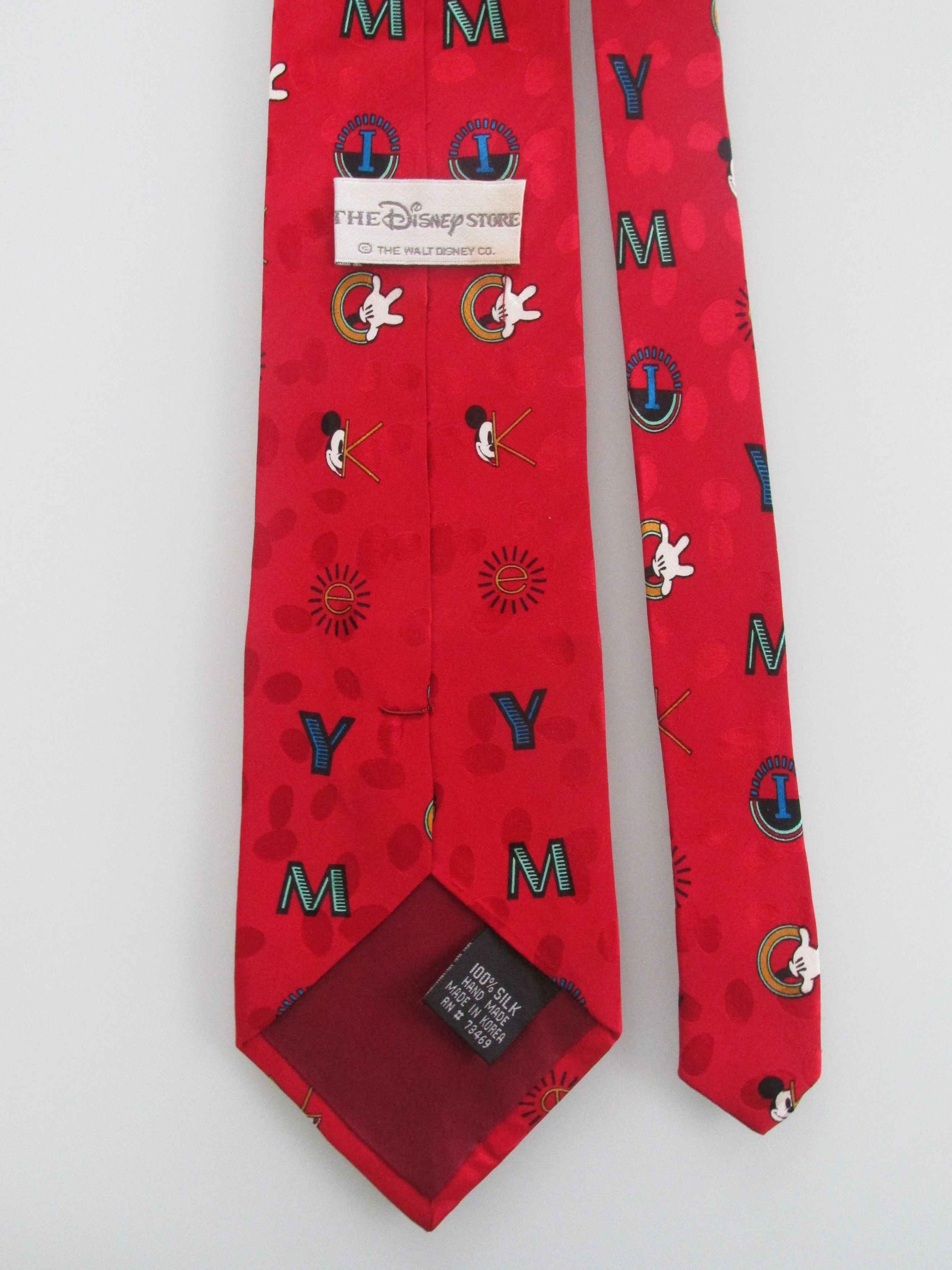 Disney Mickey Mouse/Disney Men's Silk Tie Size ONE SIZE - 4 Thumbnail