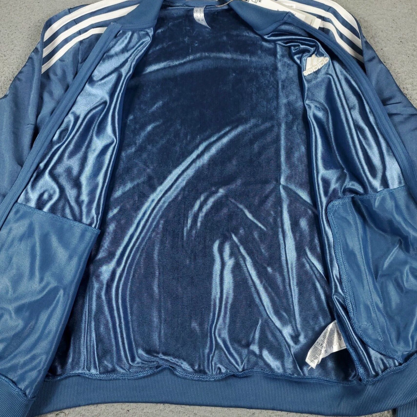 Adidas Adidas Jacket Medium Blue White Full Zip Track Womens Size M / US 6-8 / IT 42-44 - 5 Thumbnail