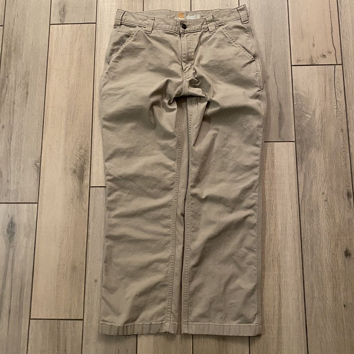 Carhartt × Dickies × JNCO Vintage Y2K Earth Tone Tan Carhartt Baggy Pants 33 Size US 32 / EU 48 - 1 Thumbnail