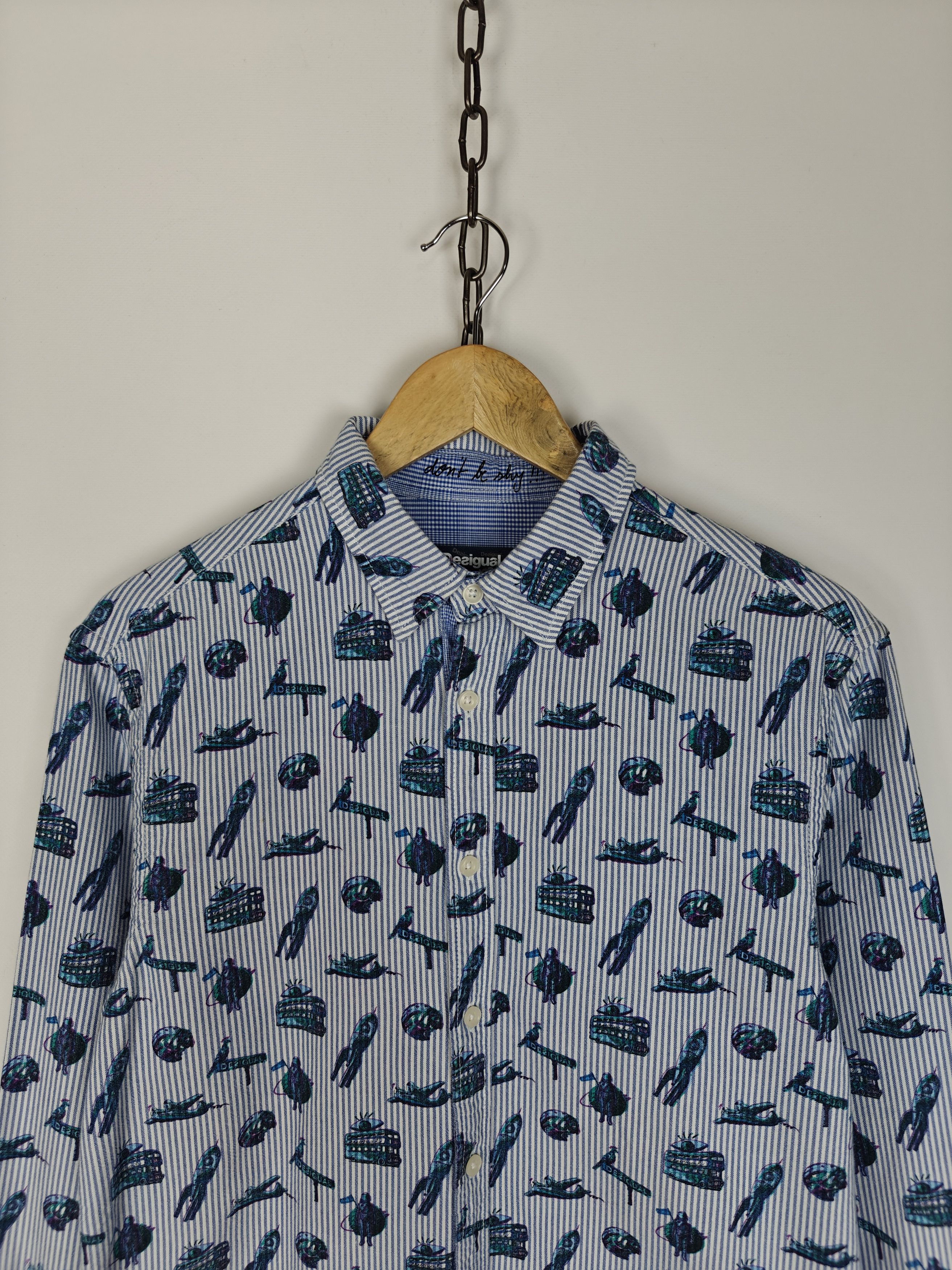 Desigual Desigual Astronaut Shirt Button Regular Fit size M Size US M / EU 48-50 / 2 - 2 Thumbnail
