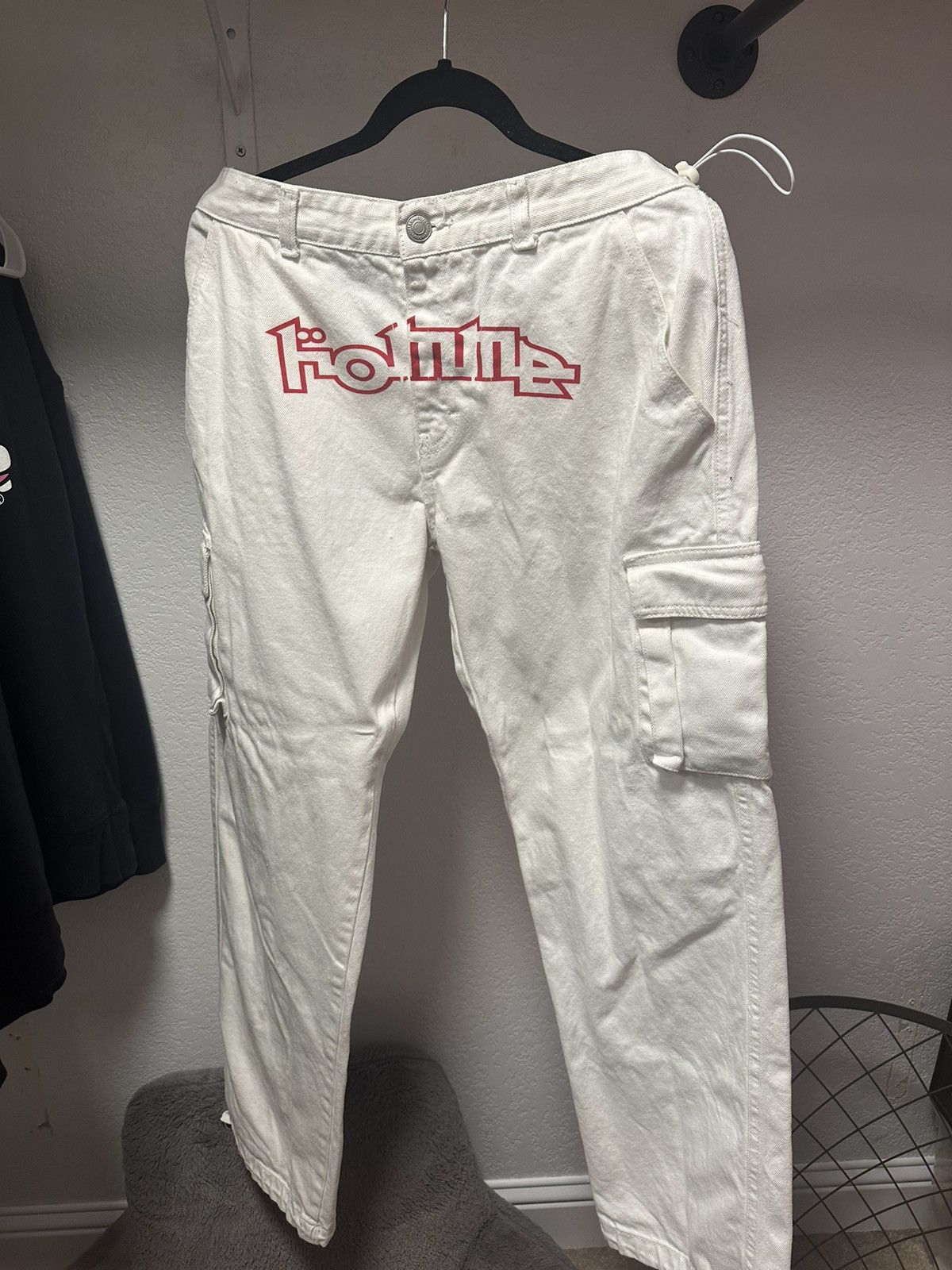 Boohoo × Vintage White Cargo pants Size US 34 / EU 50 - 1 Thumbnail