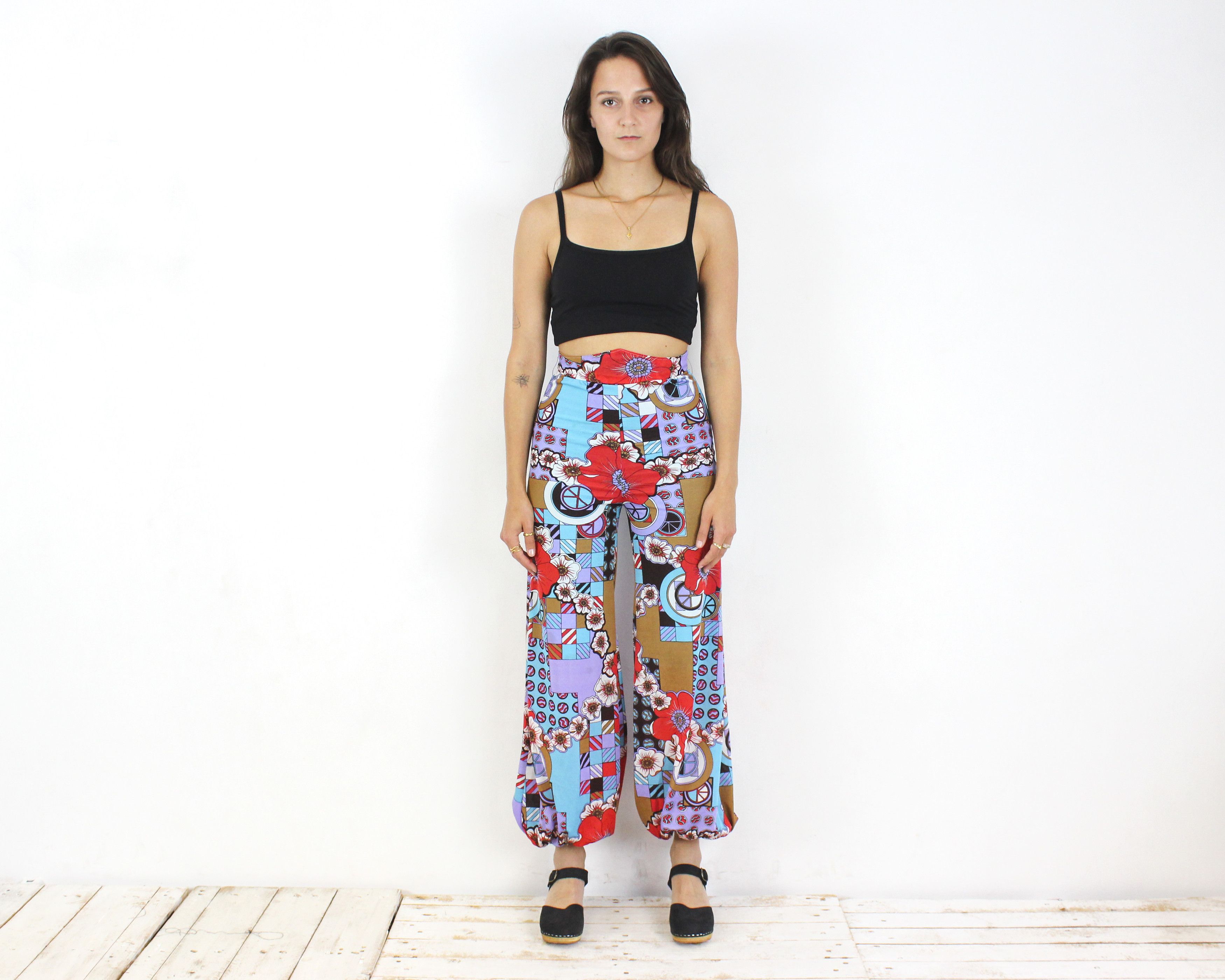 Vintage Vera Mont Paris S Pants Trousers joggers Hippie baggy relax Size 27" / US 4 / IT 40 - 1 Thumbnail