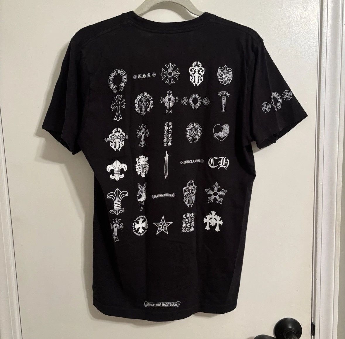 Chrome Hearts Size M Chrome Hearts Multi Logo T-Shirt' Black' Clean Rare Size US M / EU 48-50 / 2 - 10 Thumbnail