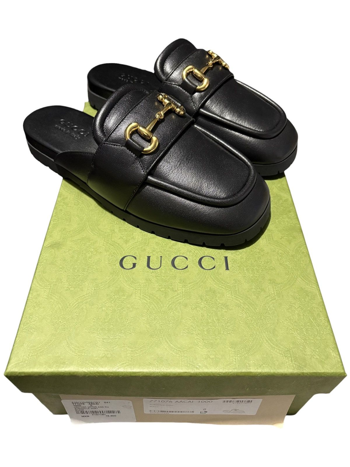 Gucci SS24 Gucci Horsebit Mules Auroville Goat Leather avant garde Size US 8 / EU 41 - 1 Thumbnail