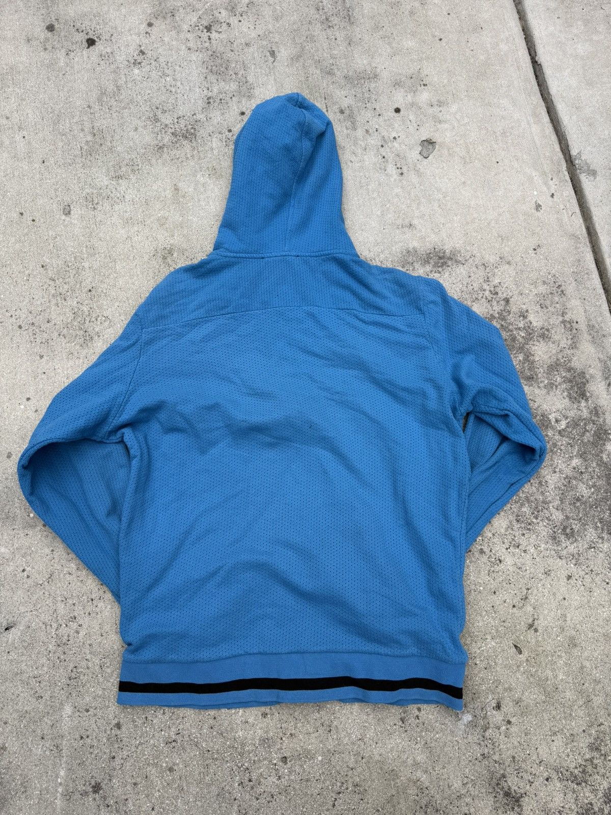 Diesel × Vintage Vintage Diesel Avant Garde Blue Mesh Hoodie Size L Size US L / EU 52-54 / 3 - 2 Thumbnail