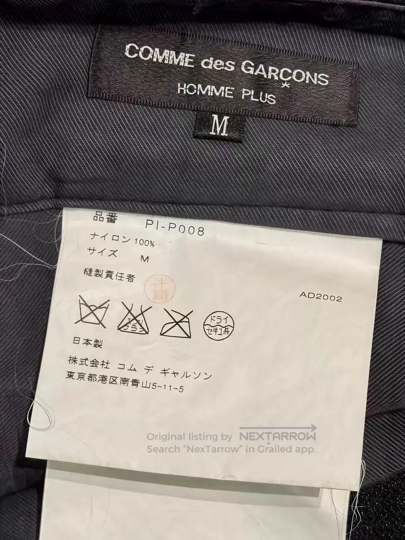 Comme des Garcons Comme Des Garcons size M Black Silver Canvas Coated Tie-Bel Size US 27 - 3 Thumbnail