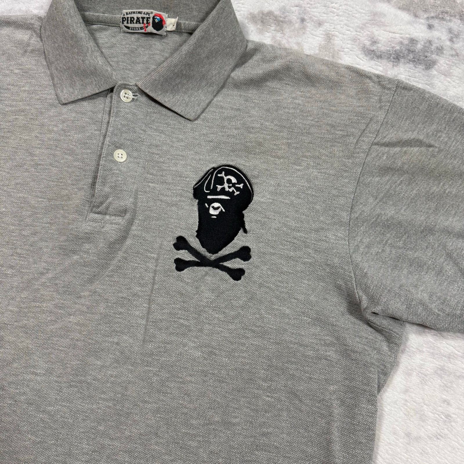 Bape Authentic Bape 2000's Pirate Store Crossbones Polo L Size US L / EU 52-54 / 3 - 3 Thumbnail