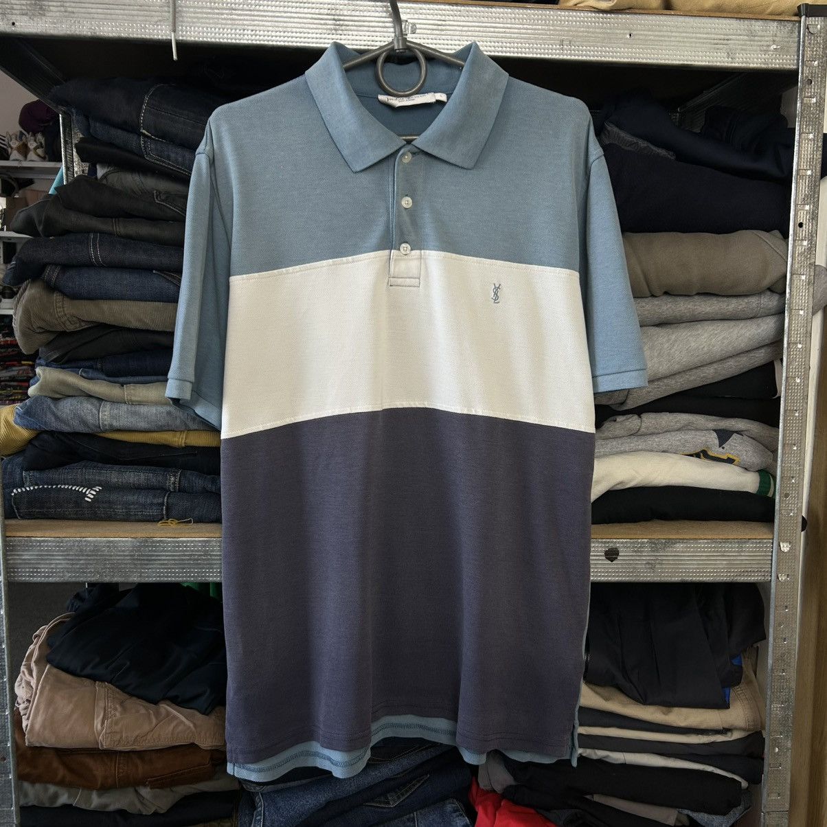 Yves Saint Laurent Luxury Yves Saint Laurent Small Logo Designer polo size L Size US L / EU 52-54 / 3 - 1 Thumbnail