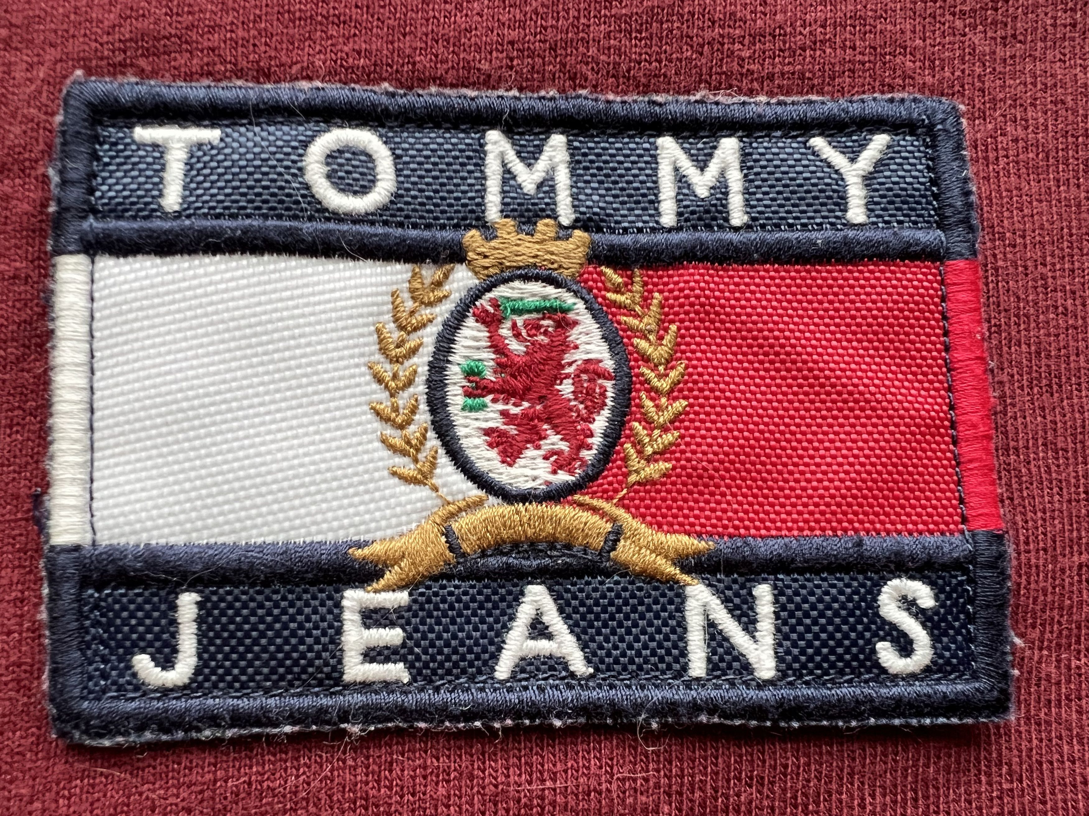 Tommy Hilfiger Tommy Hilfiger Crest Flag Heavy Cotton T-Shirt Burgundy Size US S / EU 44-46 / 1 - 5 Thumbnail