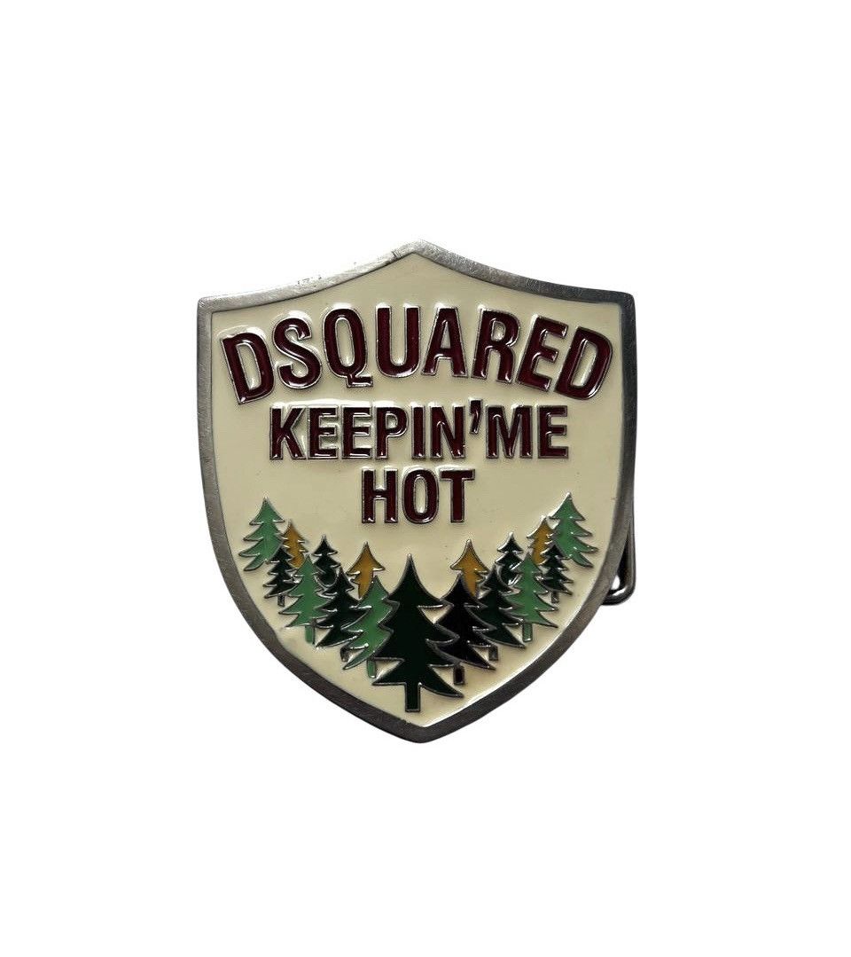 Dsquared belt avantgarde buckle logo Gothic Spell out