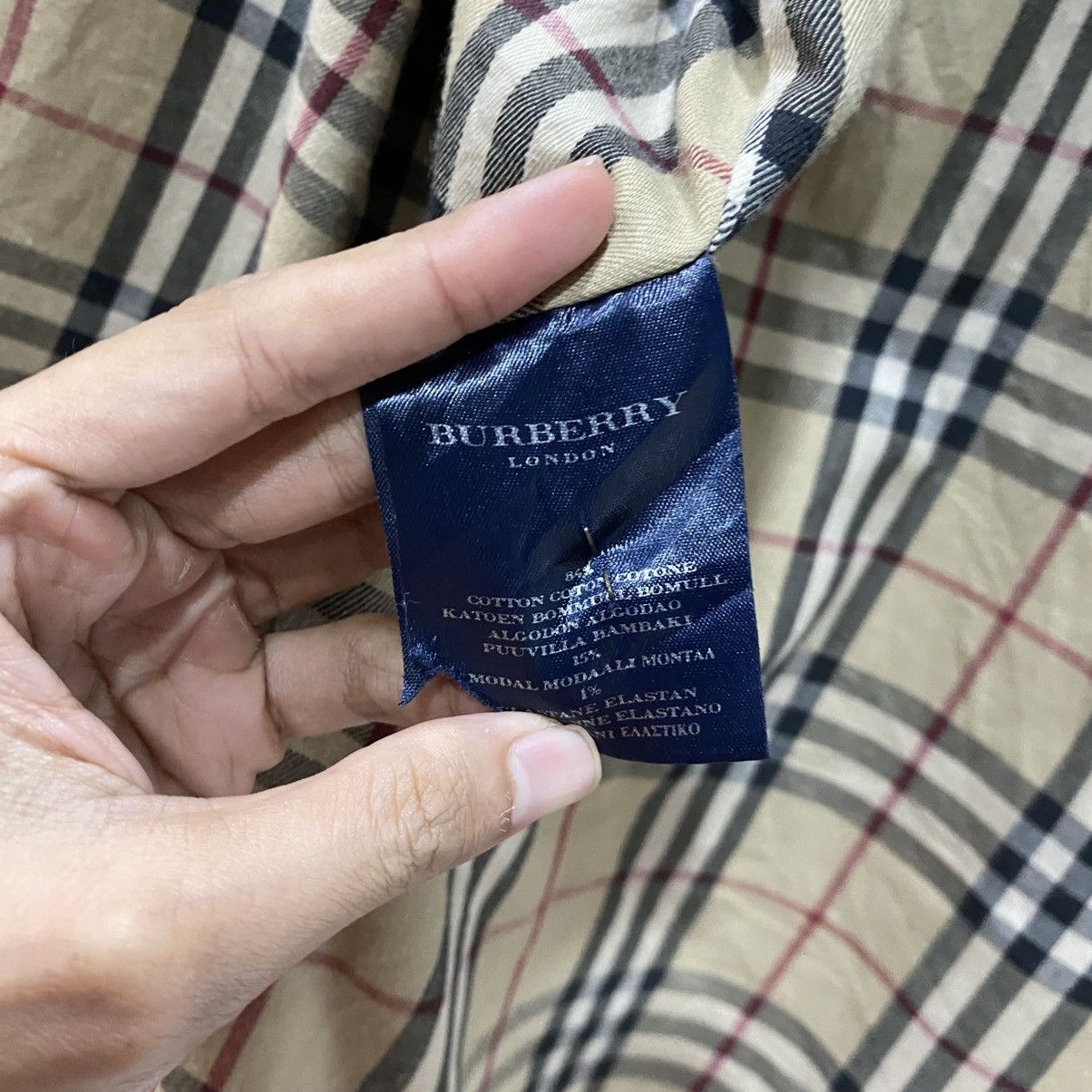 Burberry × Vintage VTG Burberry London Corduroy Open Collar Button Coat Jackets Size US XL / EU 56 / 4 - 15 Thumbnail