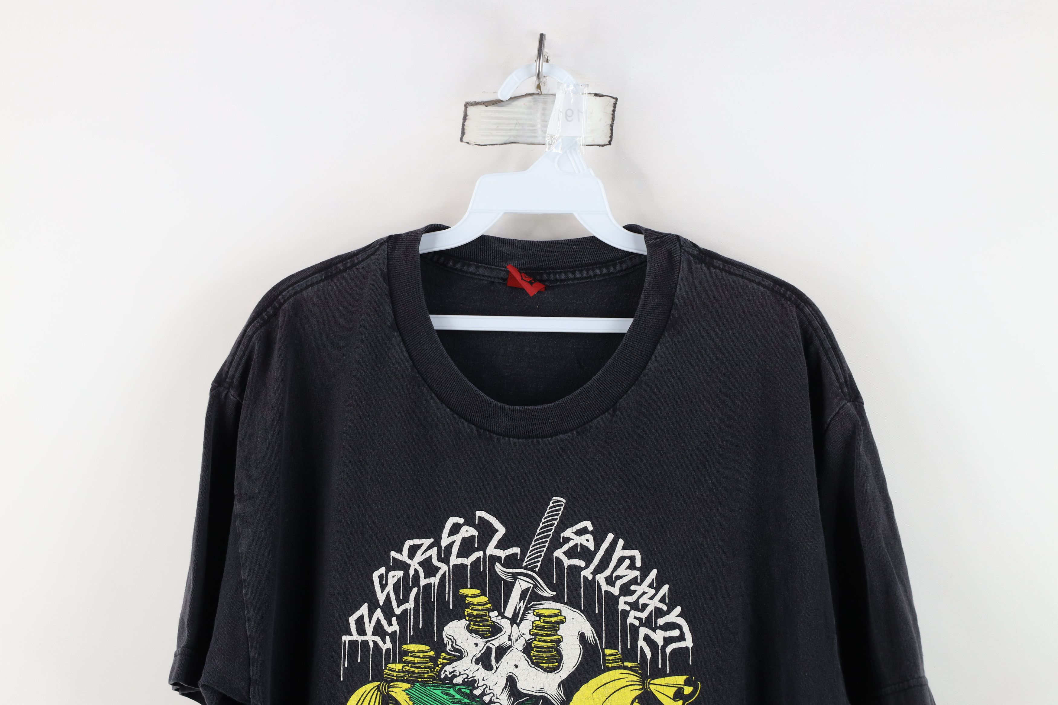 Vintage Vintage Rebel 8 Spell Luxury Tax Skull Money T-Shirt Black Size US L / EU 52-54 / 3 - 2 Thumbnail