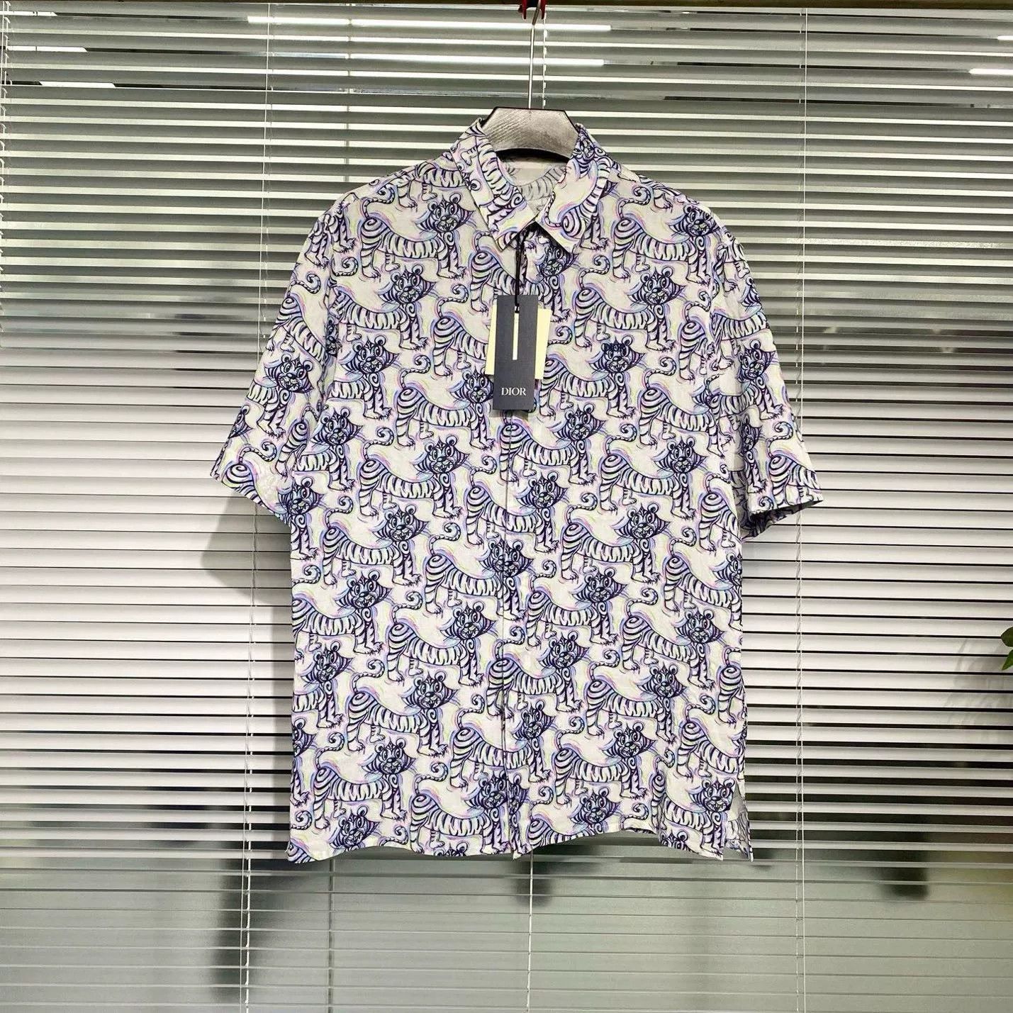 Dior DIOR x Kenny Scharf Tiger Print Shirt Size S / US 4 / IT 40 - 1 Thumbnail