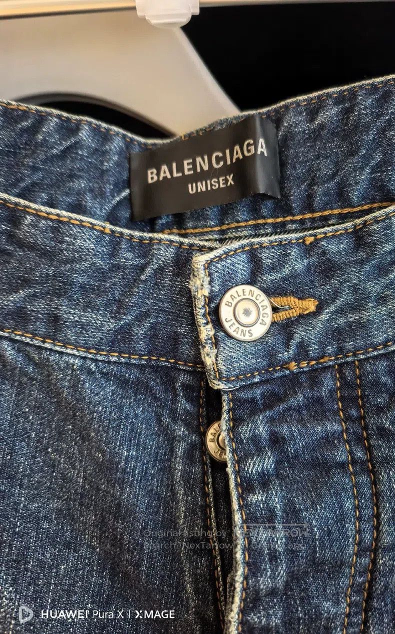 Balenciaga Balenciaga size S Washed Denim Pants Size US 27 - 2 Thumbnail