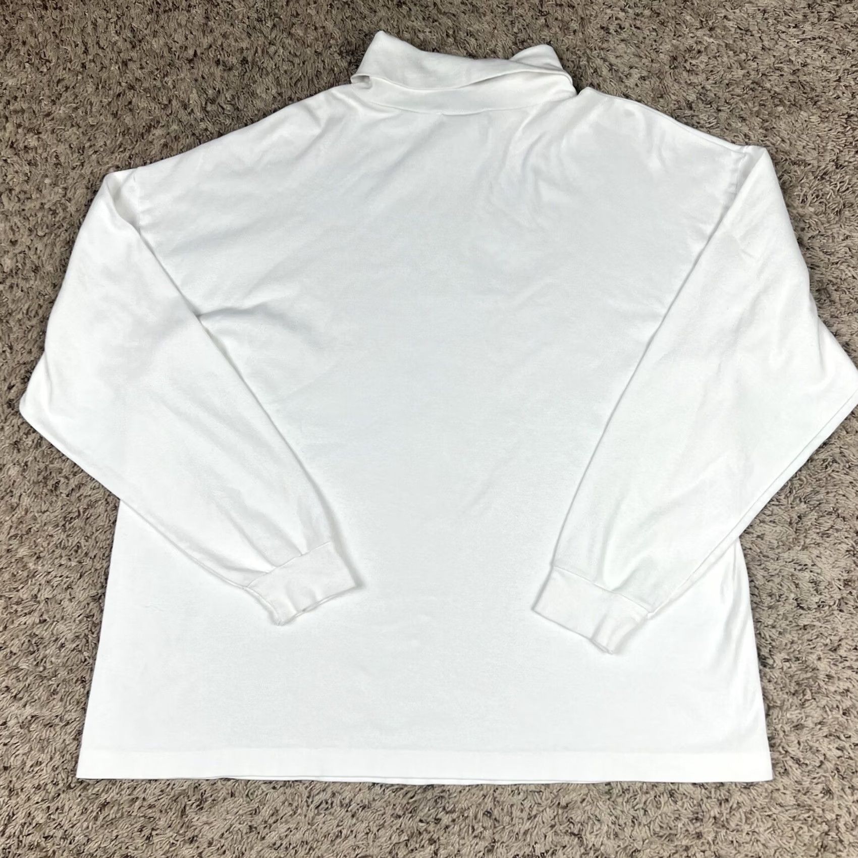 Logo Athletic VINTAGE Chicago Bears Turtleneck T-Shirt Logo Athletics Large Embroidered USA White 100% Cotton Mens L 90s NFL Size US L / EU 52-54 / 3 - 3 Thumbnail