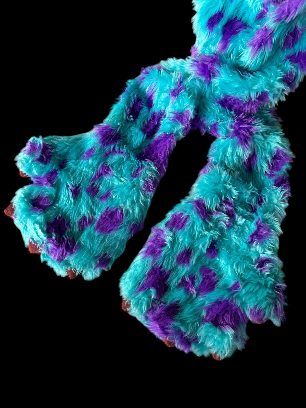 Japanese Brand × Kapital × Vintage Very Rare Monsters Inc Fur Fluffy Beanie Scarf Hats Size ONE SIZE - 9 Thumbnail