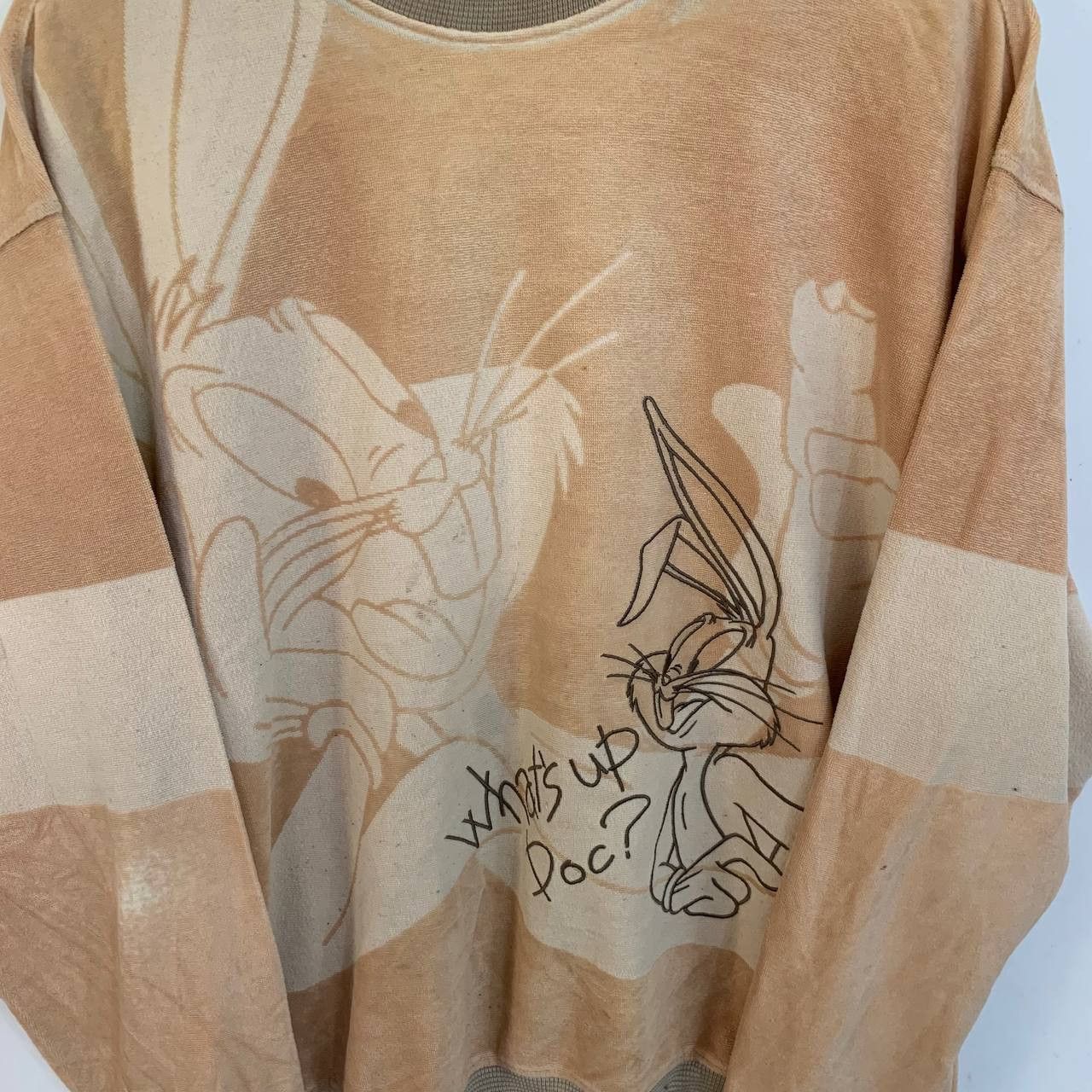 Cartoon Network Vintage Bug Bunny What Up Sweatshirt Large Size US L / EU 52-54 / 3 - 3 Thumbnail