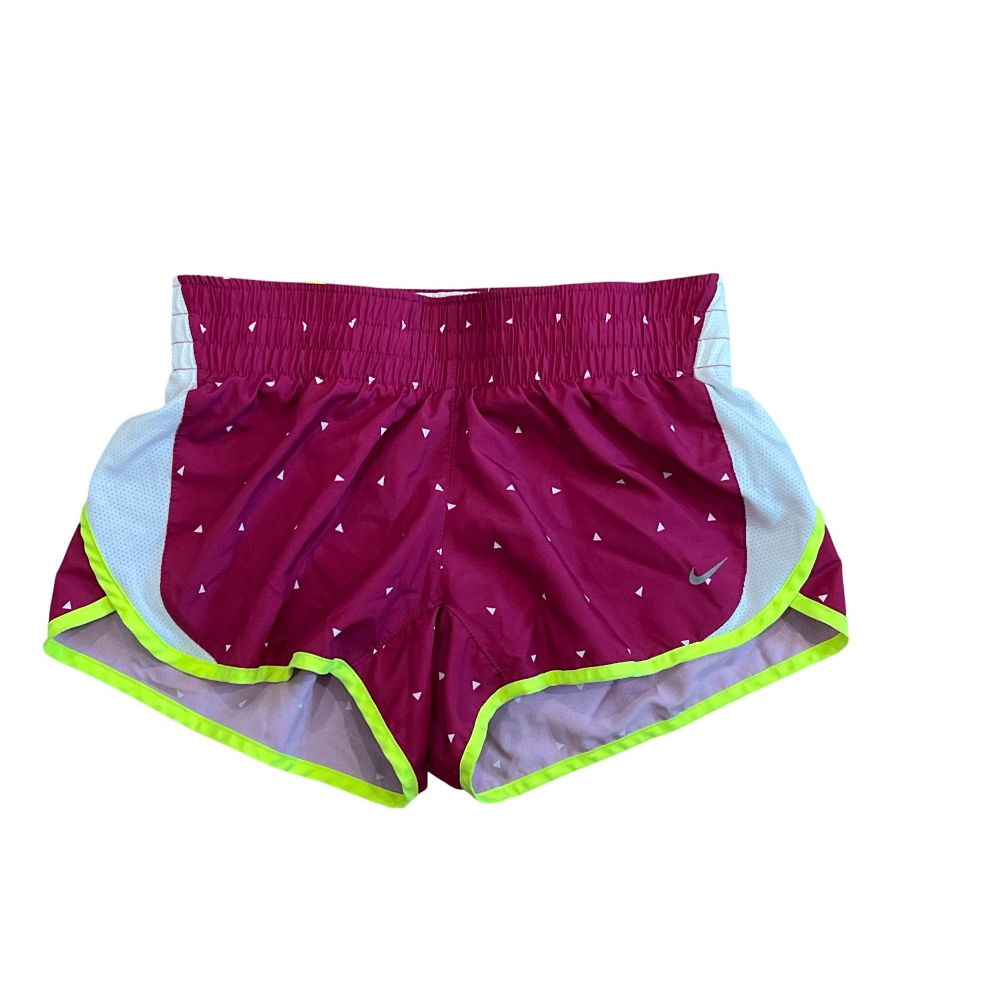 Nike Nike Dri-Fit Womens Running Shorts XS Magenta W/ Neon Accent Size 32" / US 10 / IT 46 - 1 Thumbnail