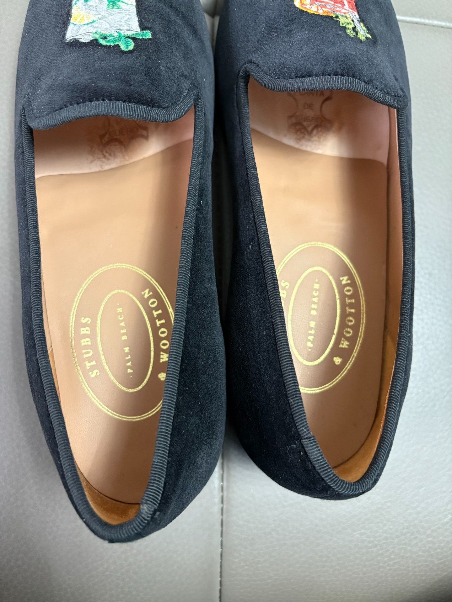 Stubbs & Wootton Men's Velvet Loafers in Black, Men's (Size 9.5) — image 6 of 6