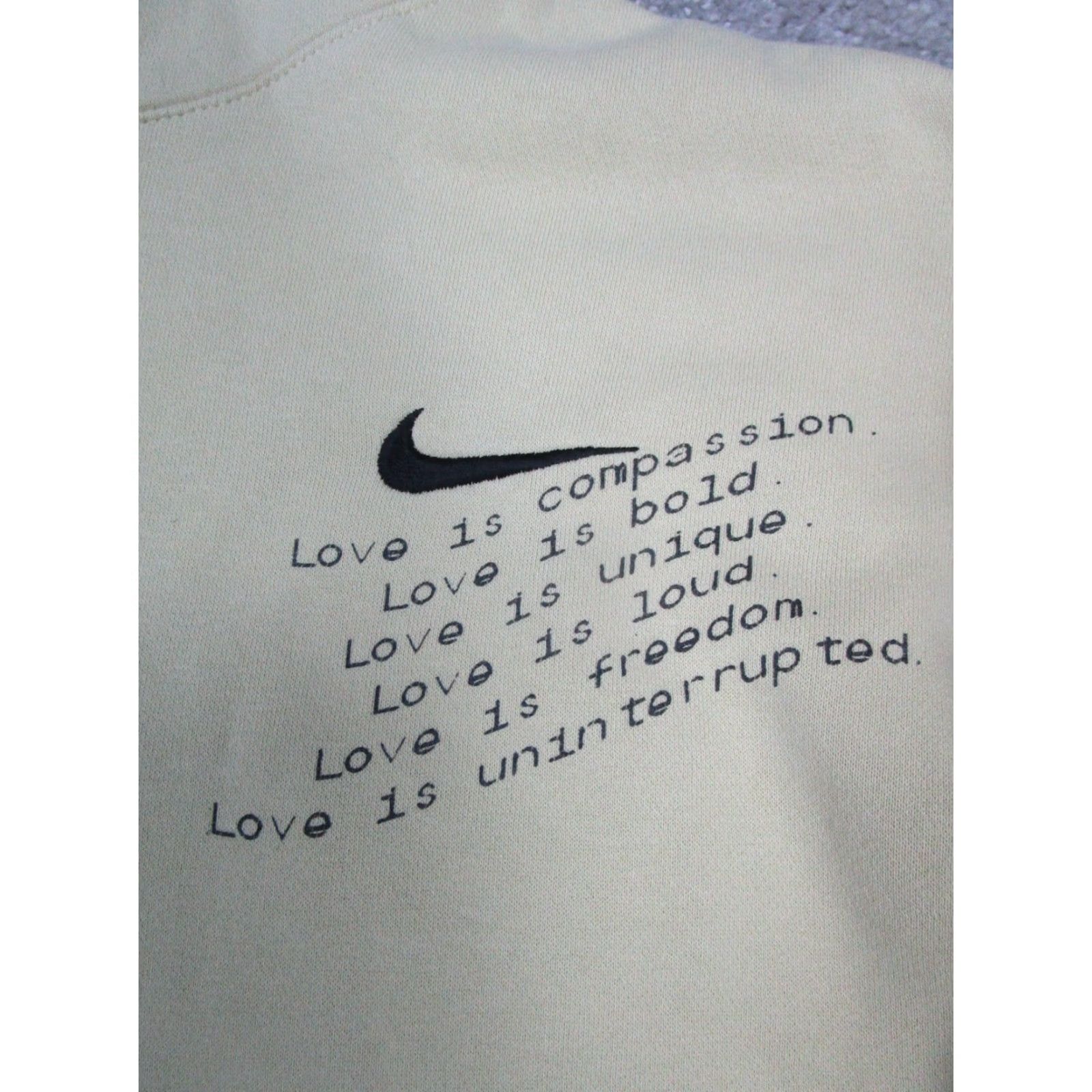 Nike Nike Hoodie Mens Large Yellow Cotton Pullover Size US L / EU 52-54 / 3 - 3 Thumbnail