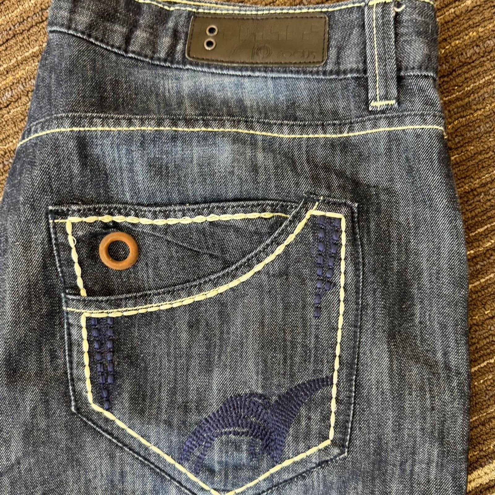 Vintage Dark wash ow rise baggy wide leg Denim jeans y2k Size US 38 / EU 54 - 2 Thumbnail
