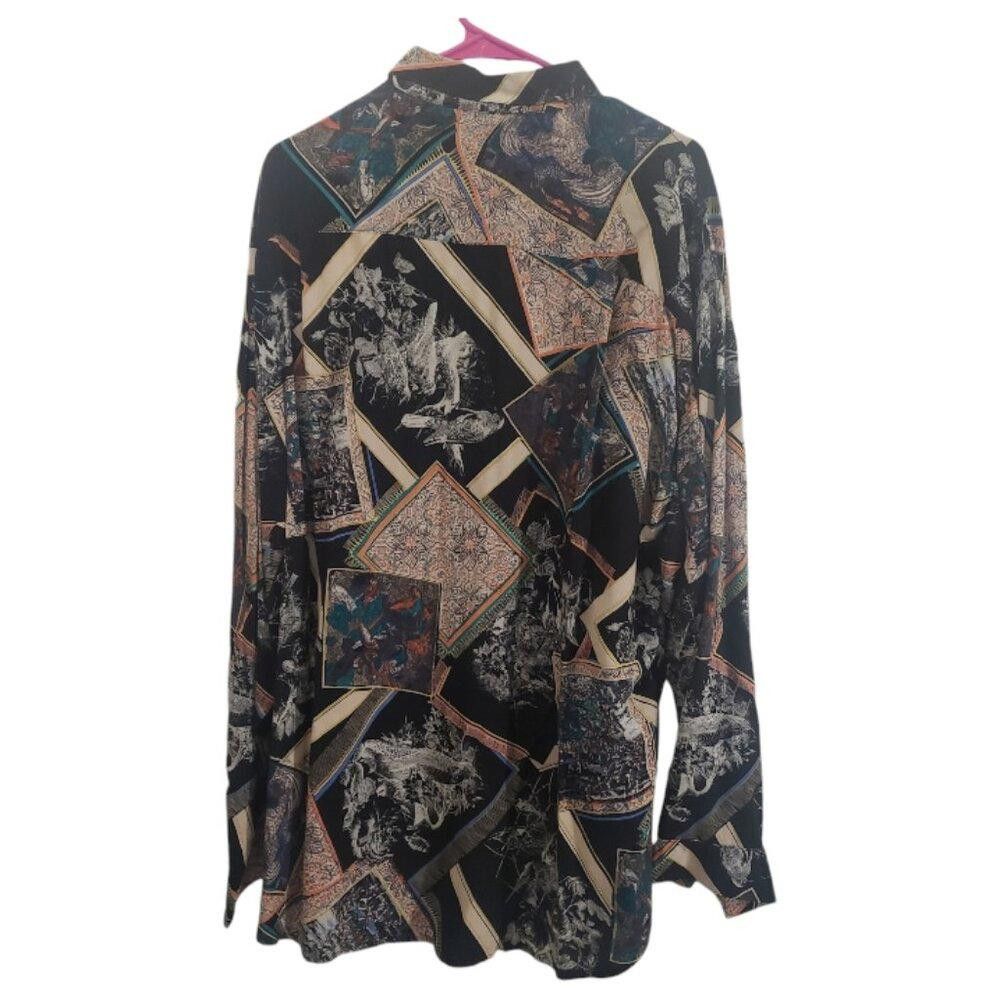 Designer CT1879 Gatucci Men's Vintage '90 Abstract Shirt XL Size US XL / EU 56 / 4 - 3 Thumbnail