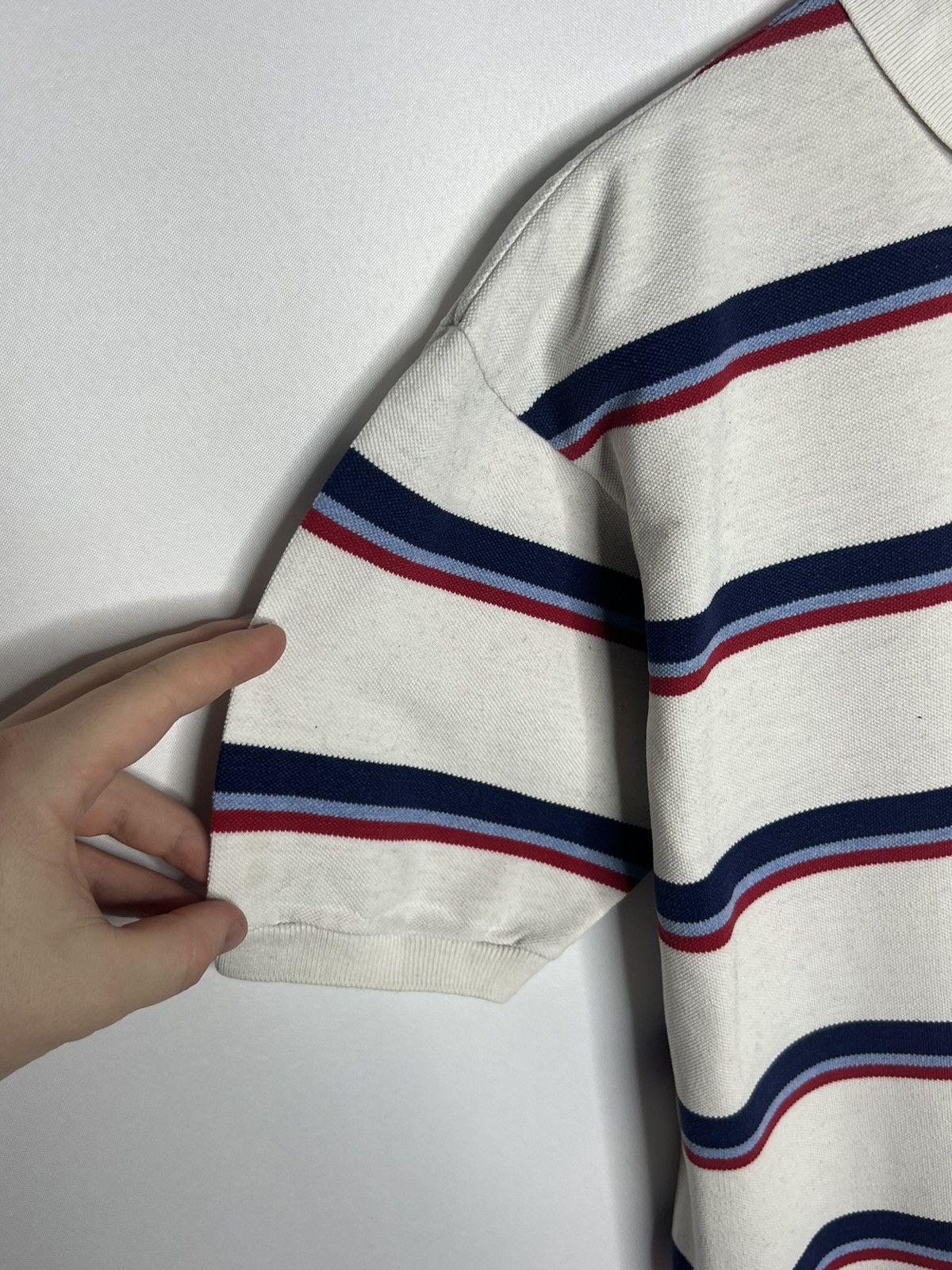 Polo Ralph Lauren × Vintage 🐎Vintage Polo Ralph Lauren Striped Polo Rugby Shirt🐎 Size US XL / EU 56 / 4 - 5 Thumbnail